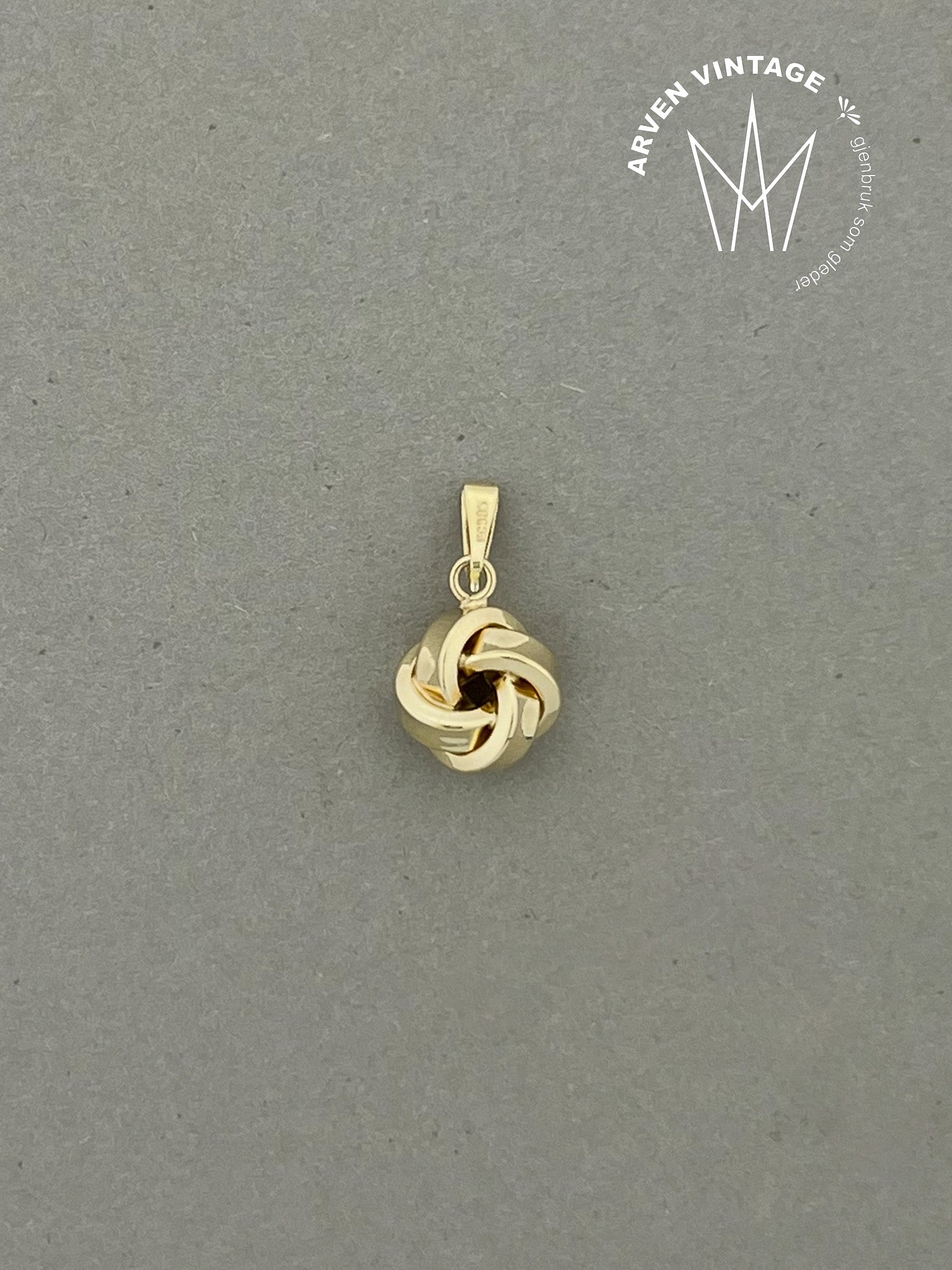 Vintage anheng gult gull