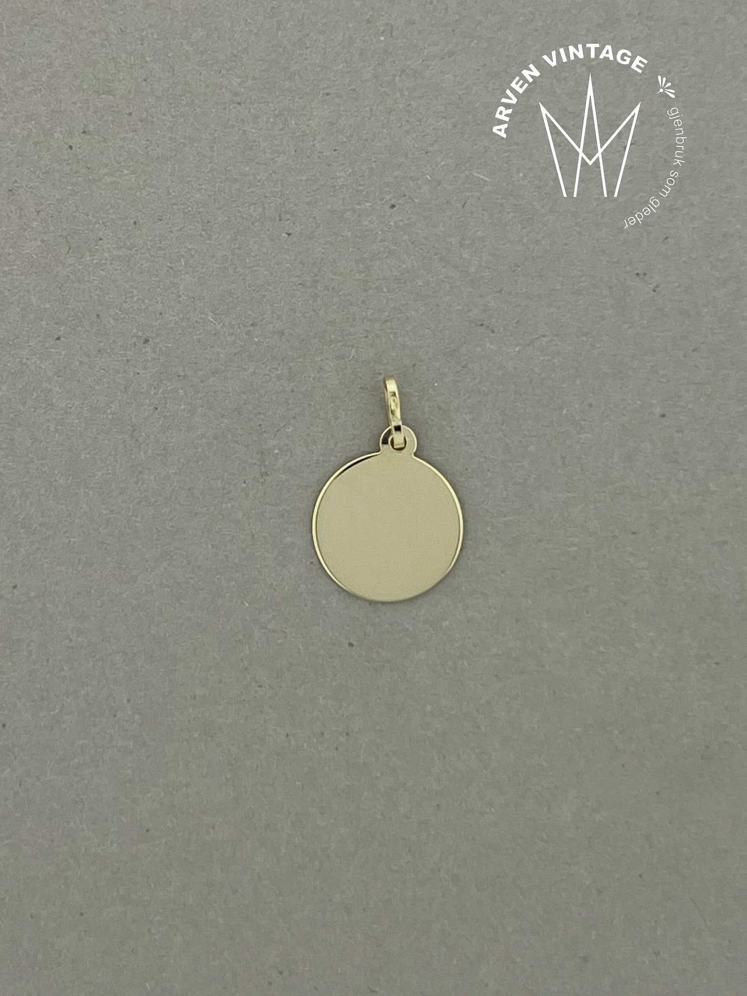 Vintage anheng gult gull