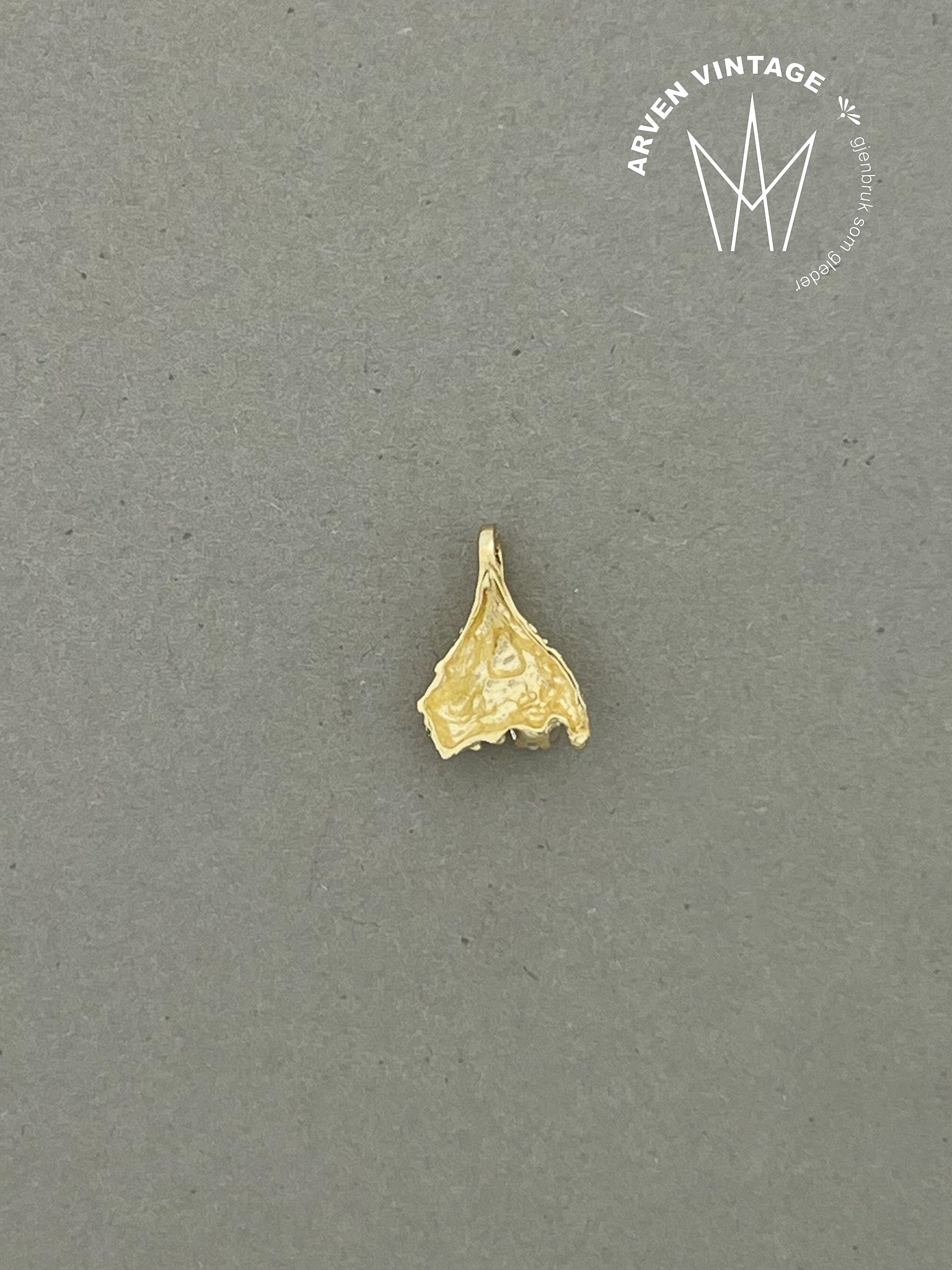 Vintage anheng gult gull