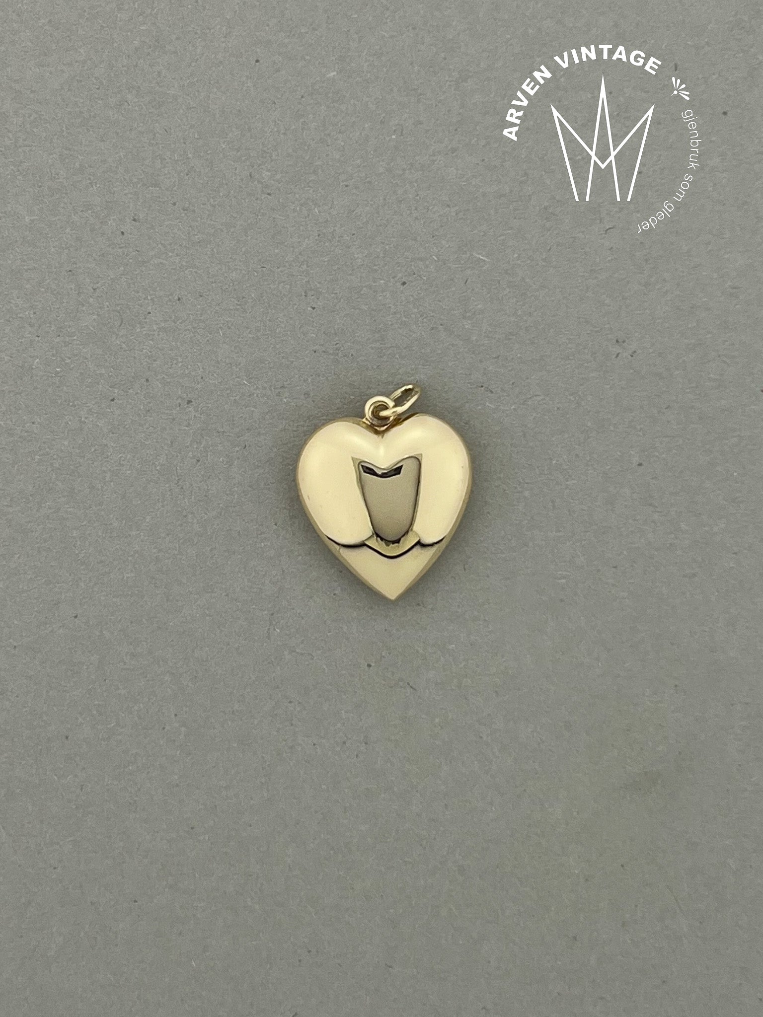 Vintage anheng gult gull