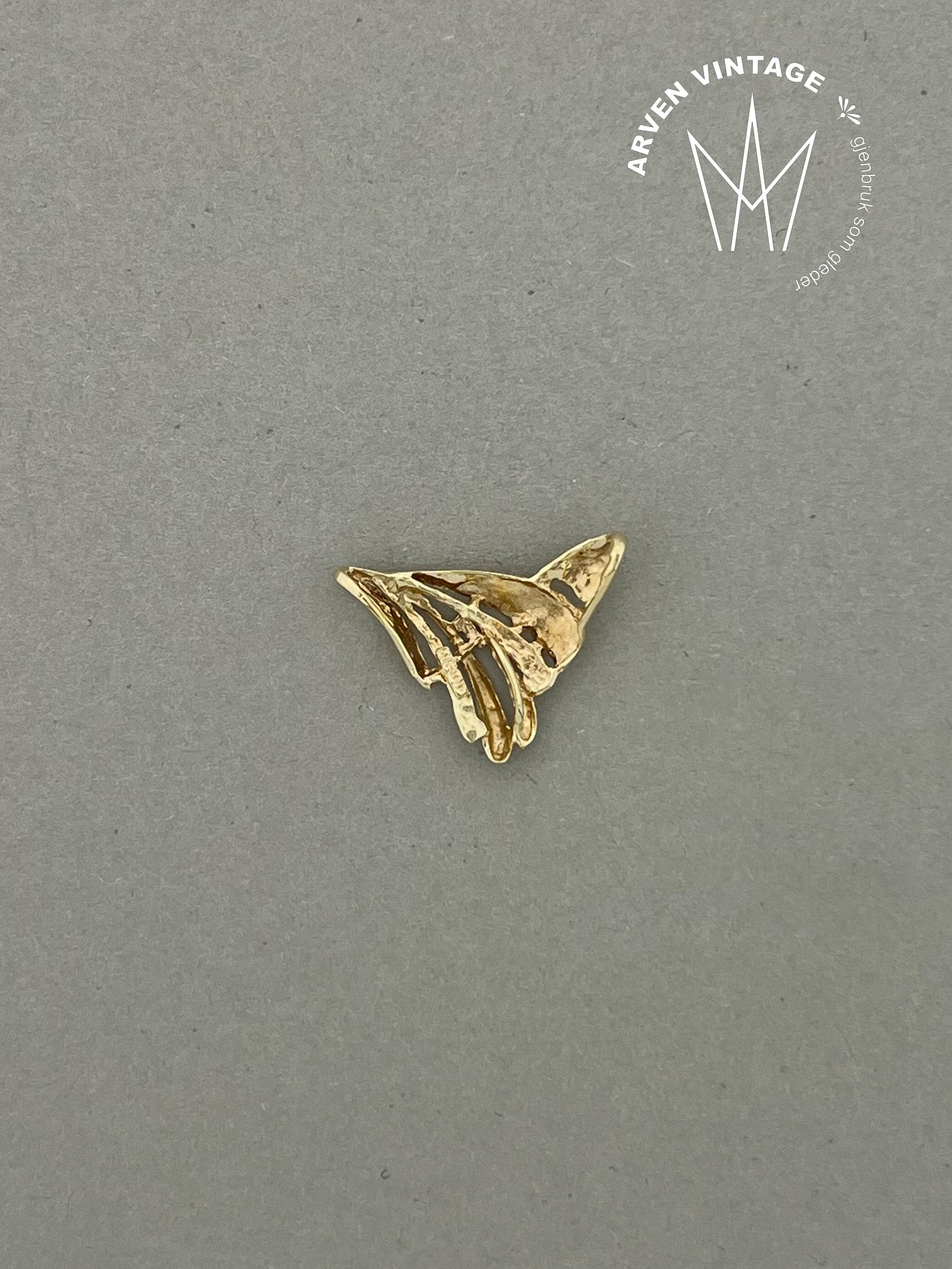 Vintage anheng gult gull