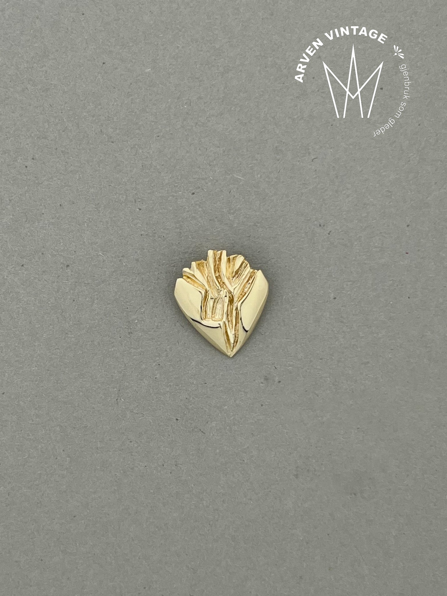 Vintage anheng gult gull