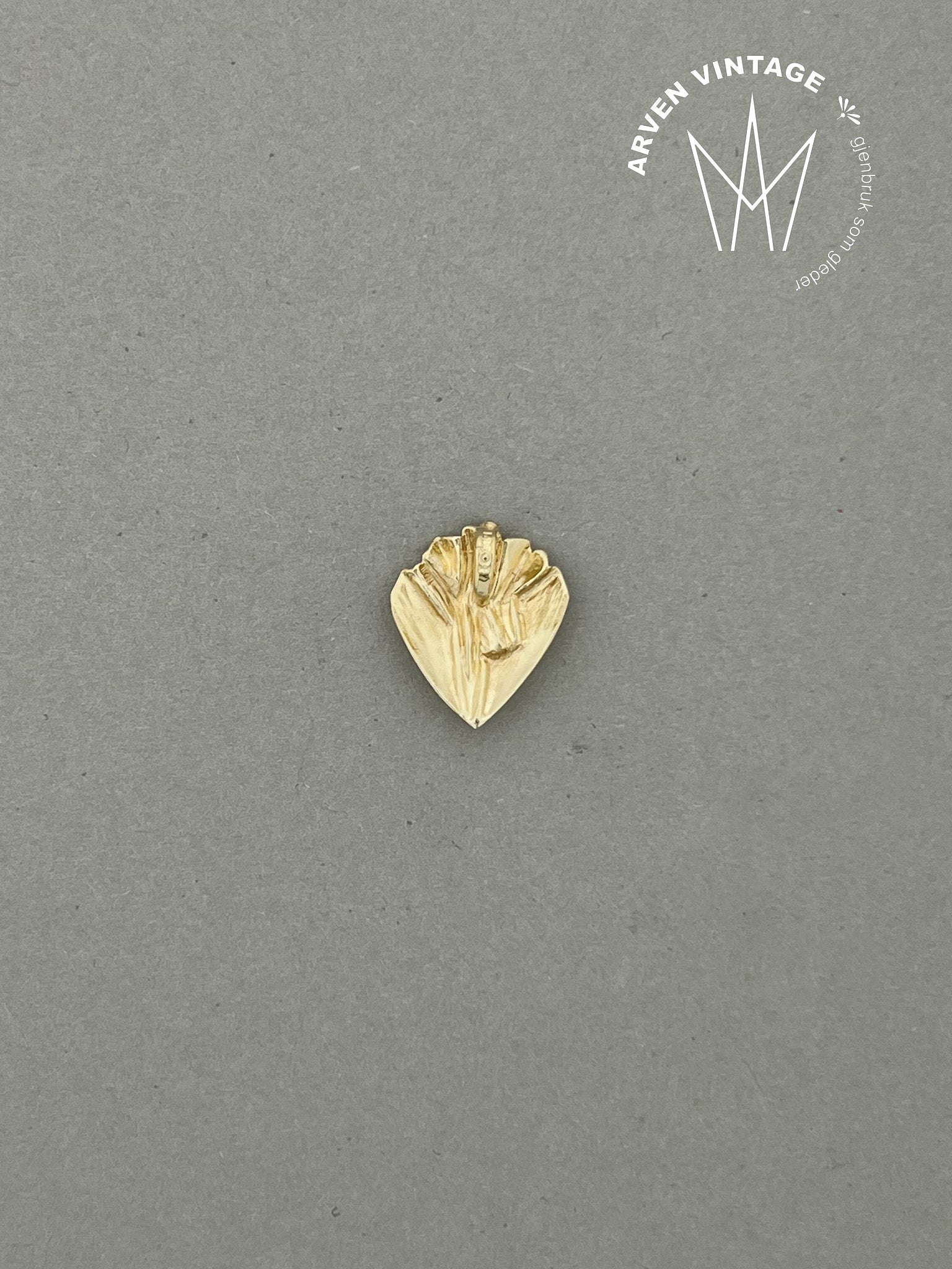 Vintage anheng gult gull