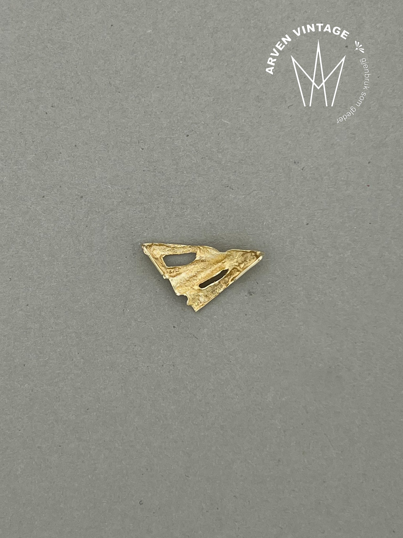 Vintage anheng gult gull