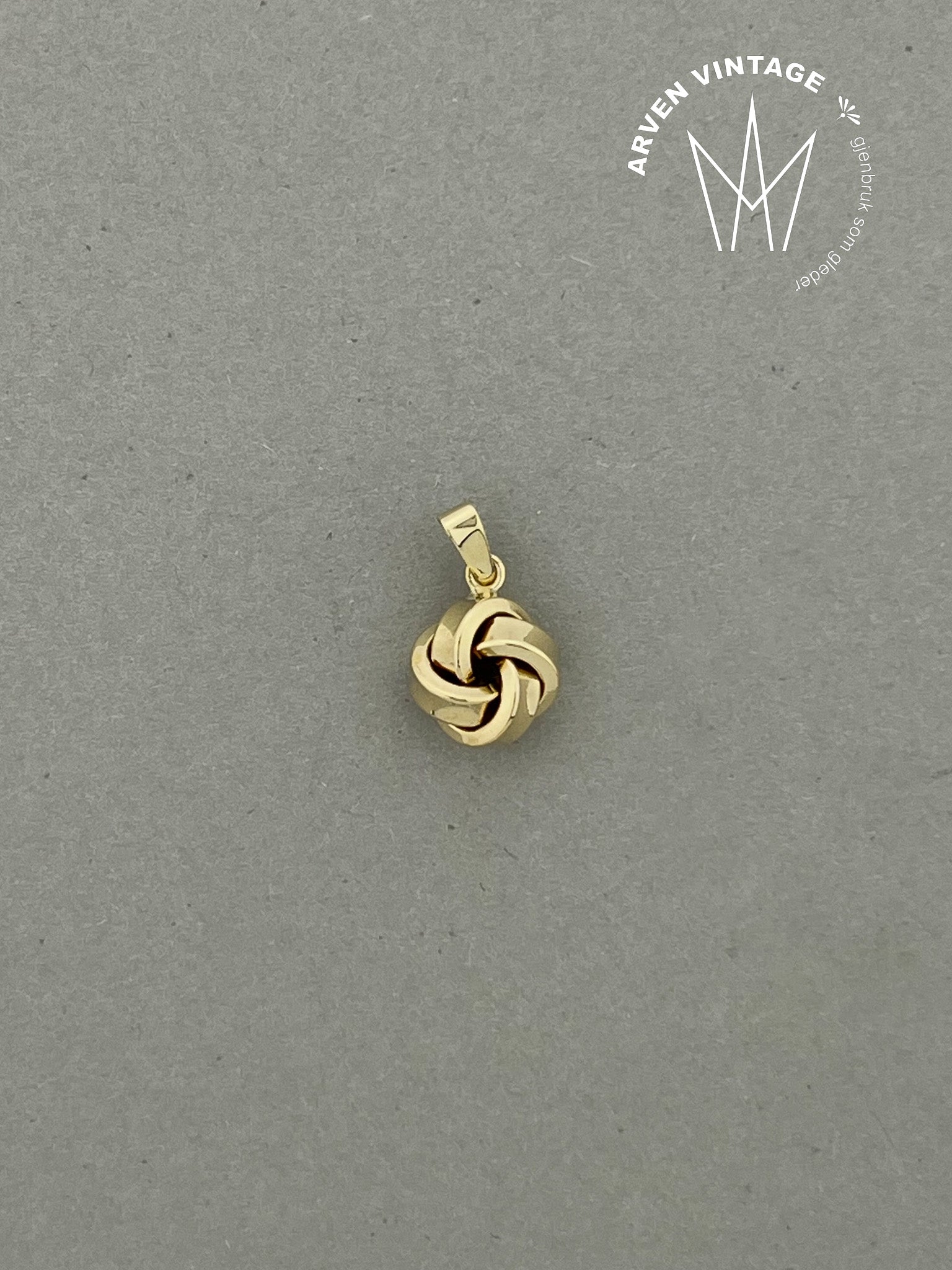 Vintage anheng gult gull