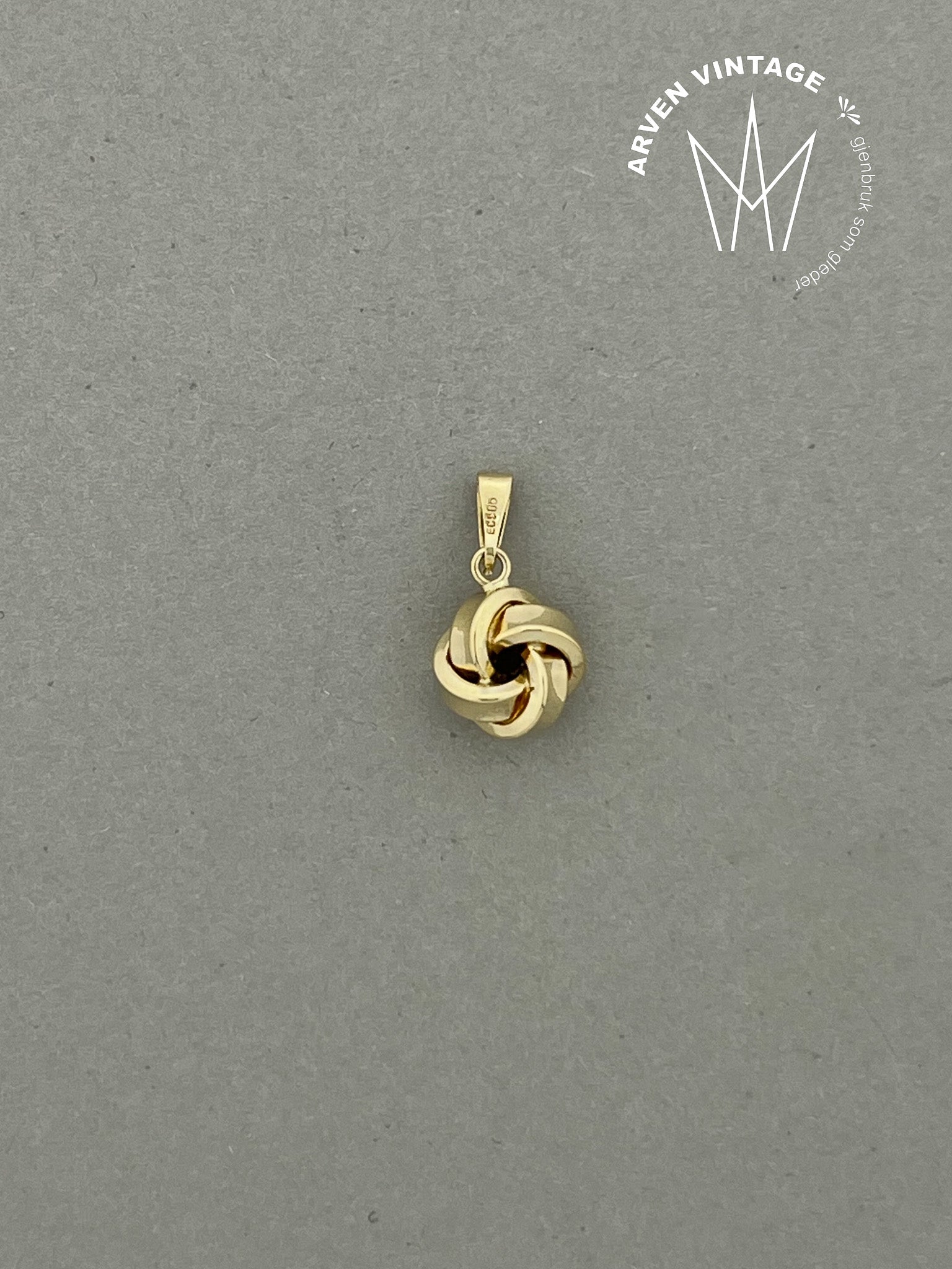 Vintage anheng gult gull