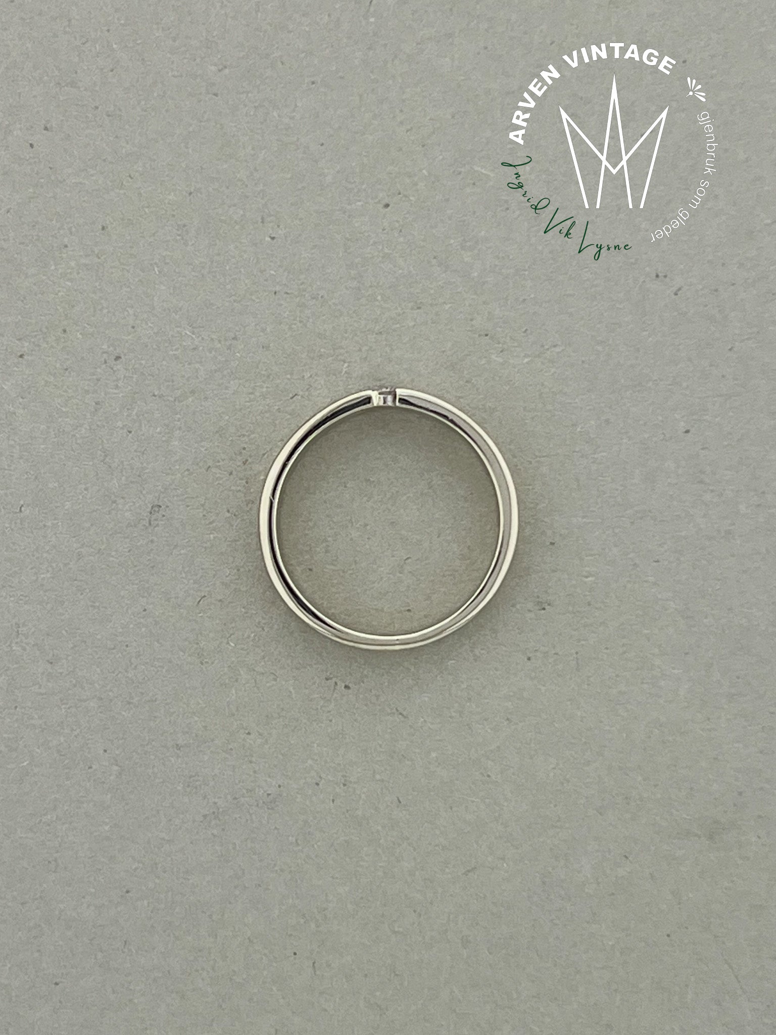 Vintage ring gult gull str 51