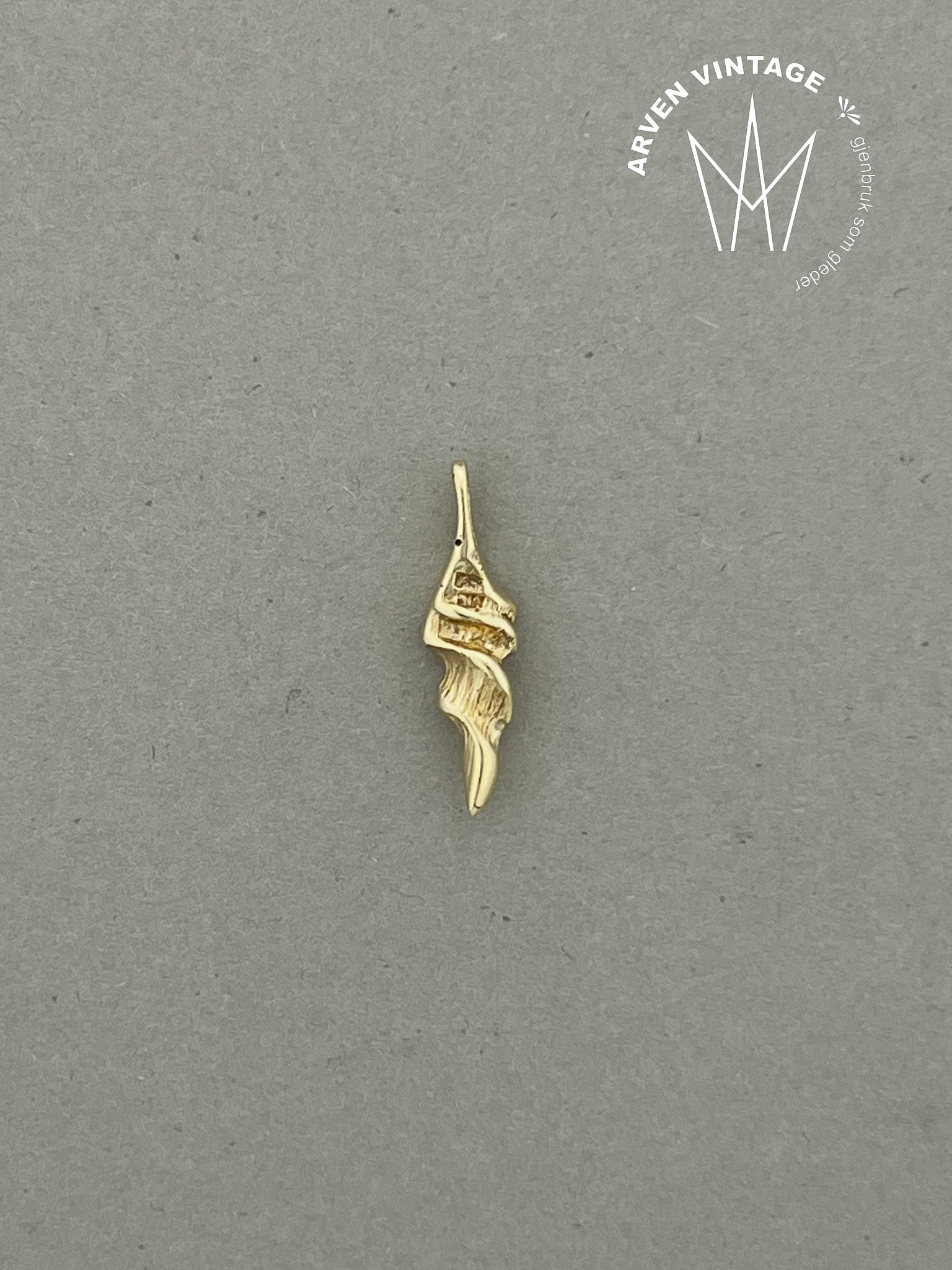 Vintage anheng gult gull