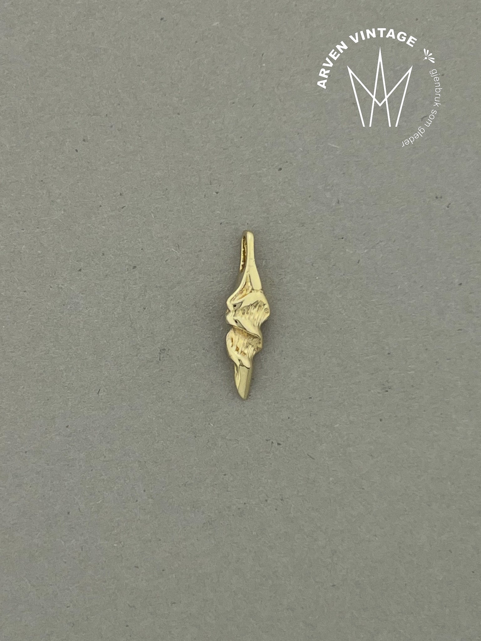 Vintage anheng gult gull