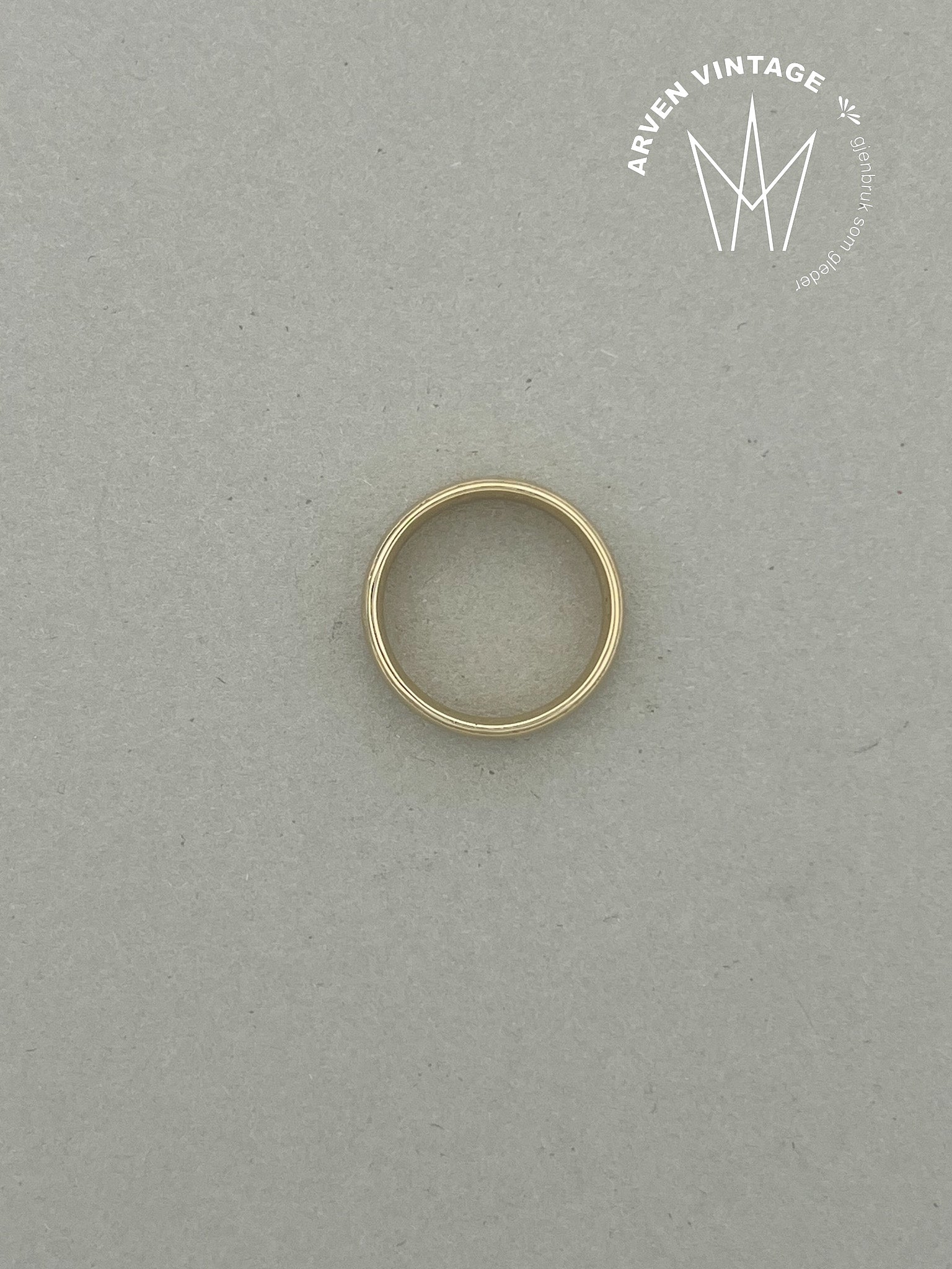 Vintage ring gult gull str 62