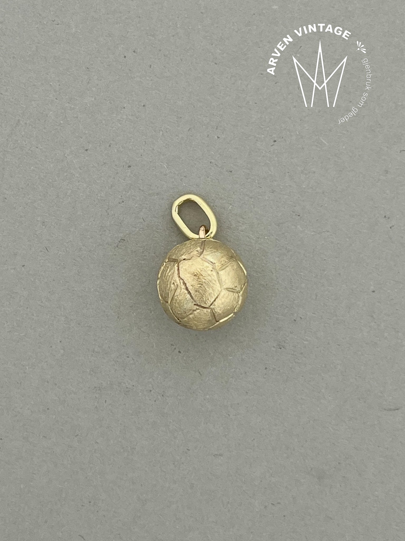 Vintage anheng gult gull