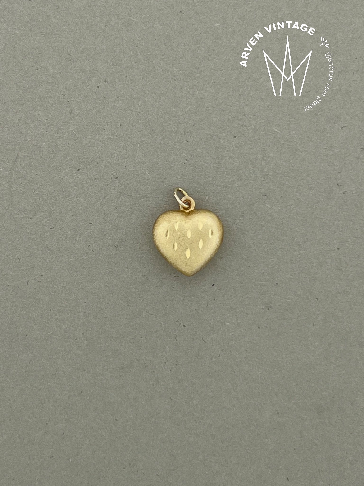 Vintage anheng gult gull