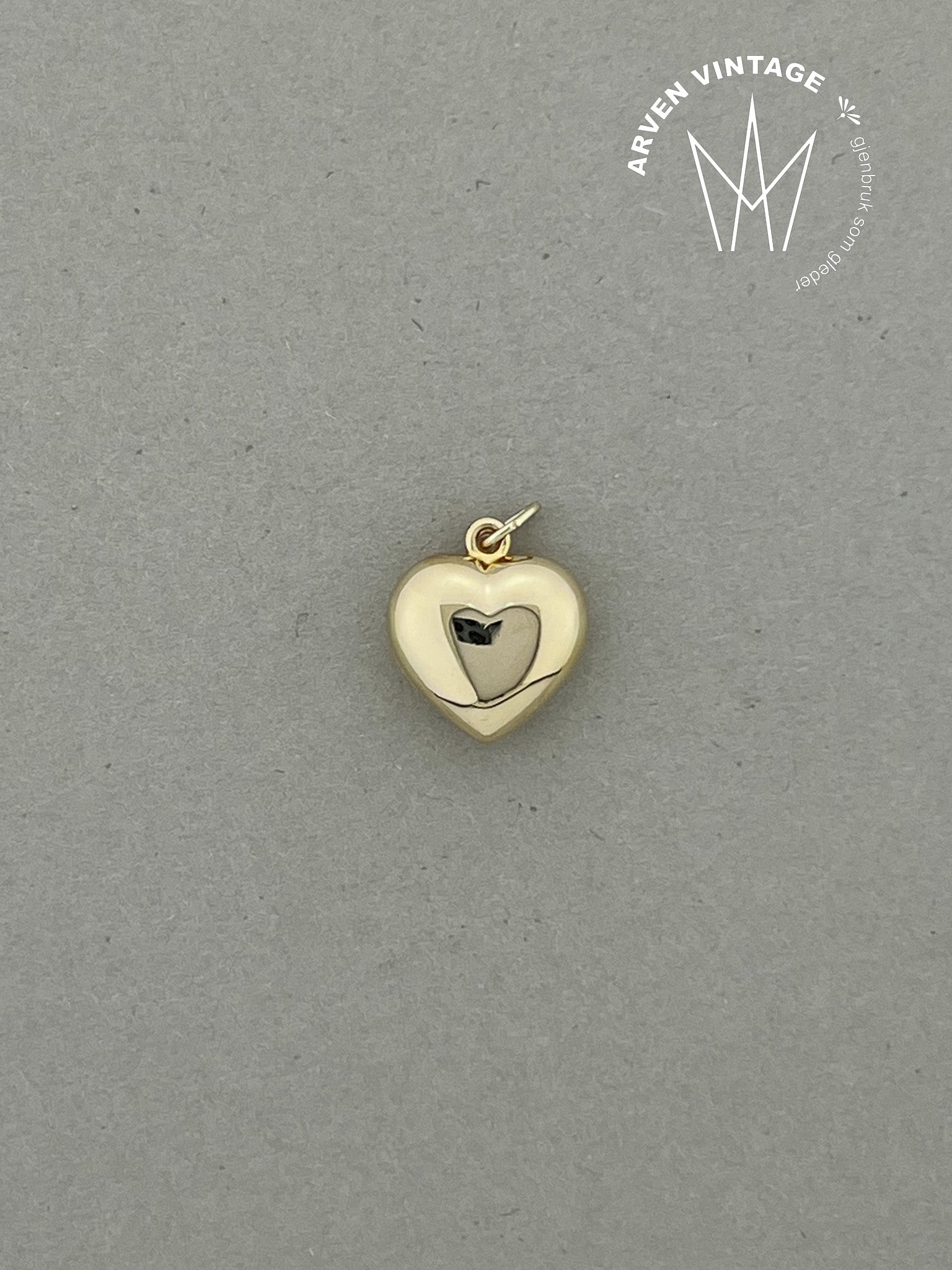 Vintage anheng gult gull