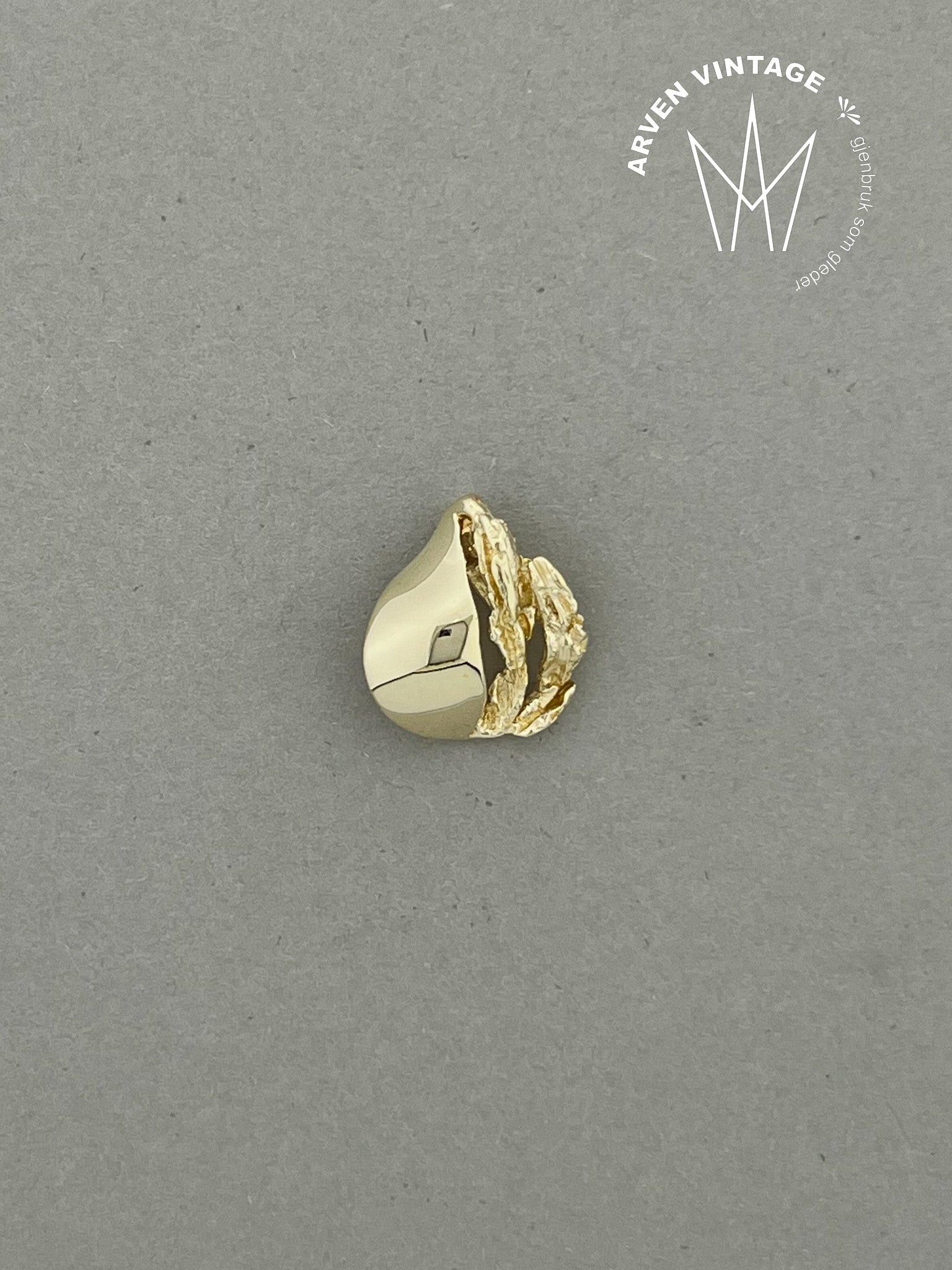 Vintage anheng gult gull