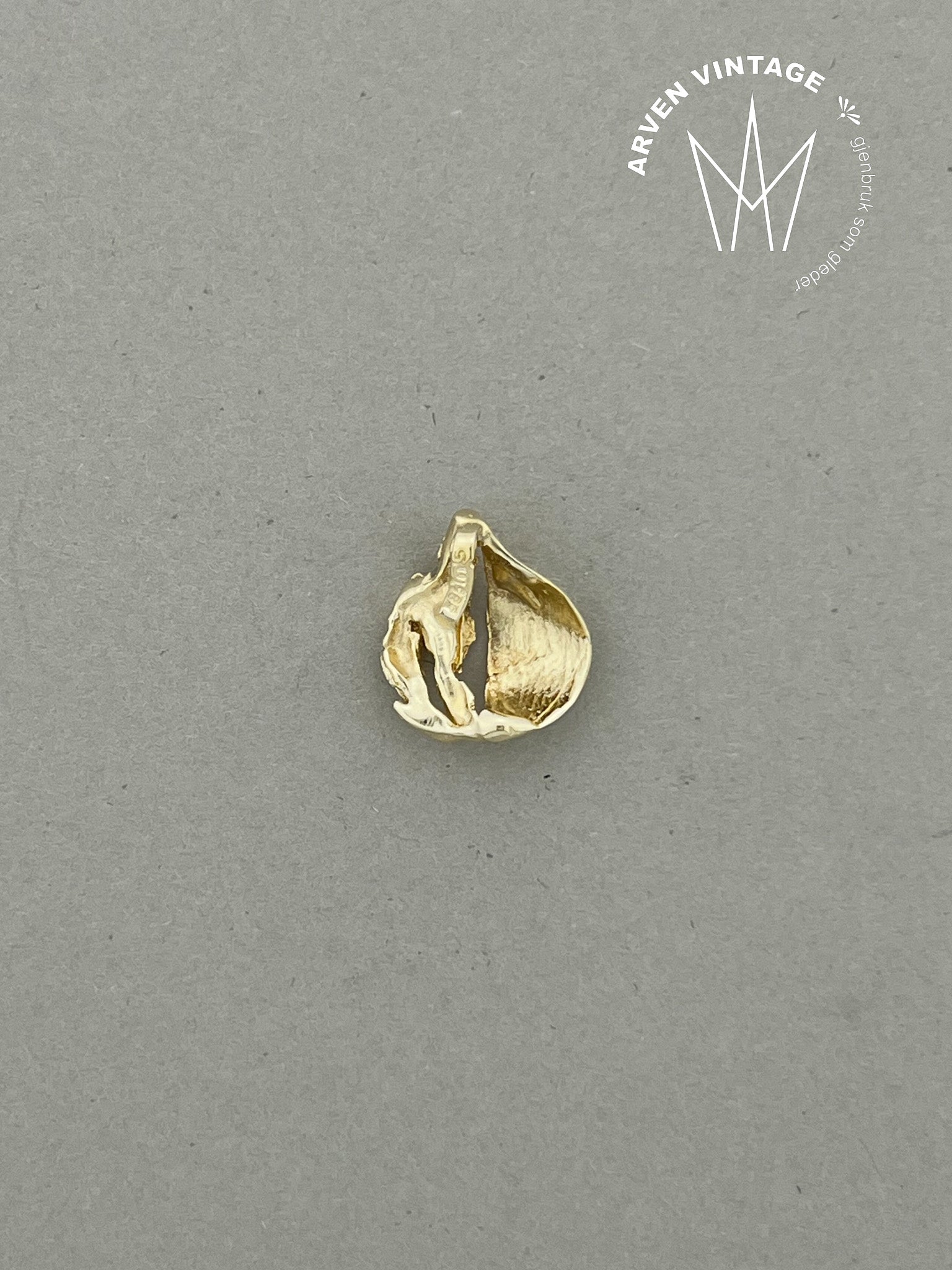 Vintage anheng gult gull