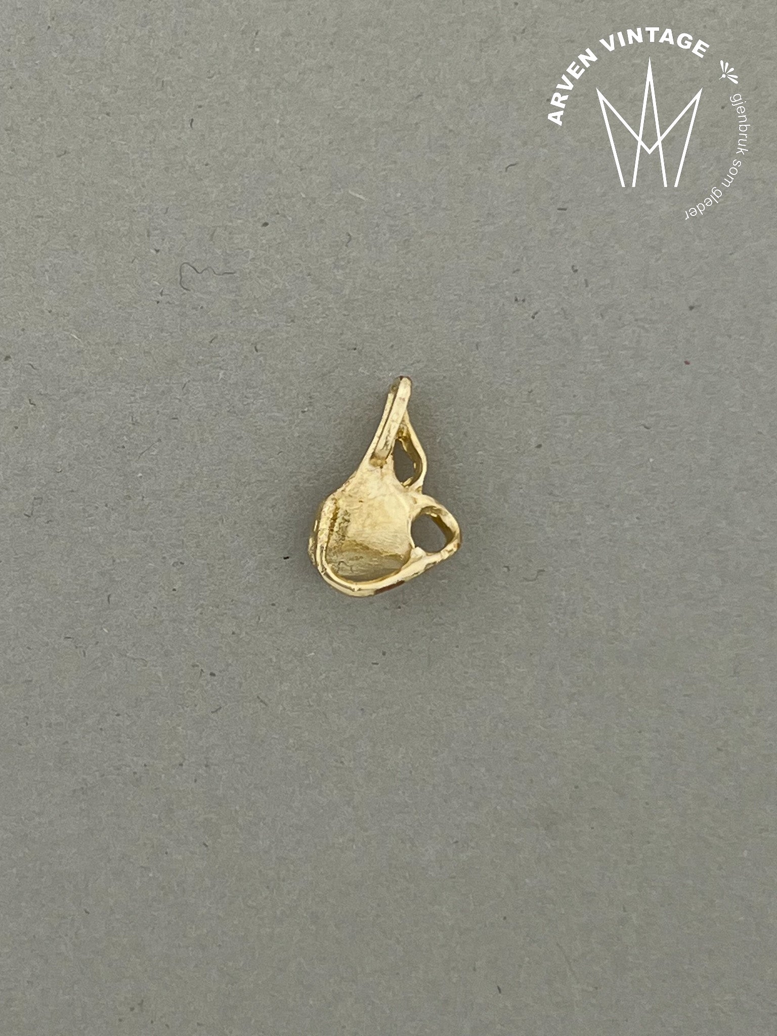 Vintage anheng gult gull
