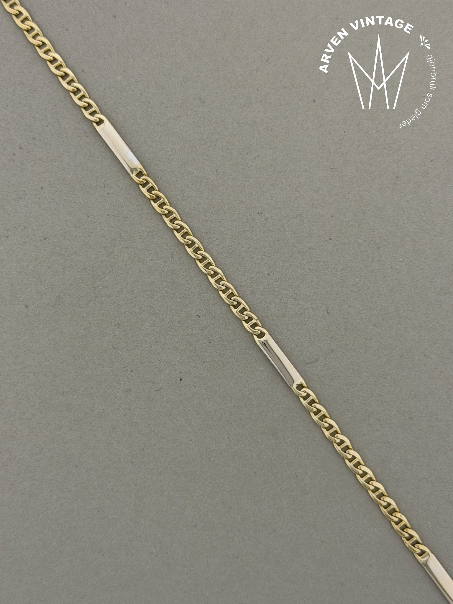 Vintage smykke gult gull