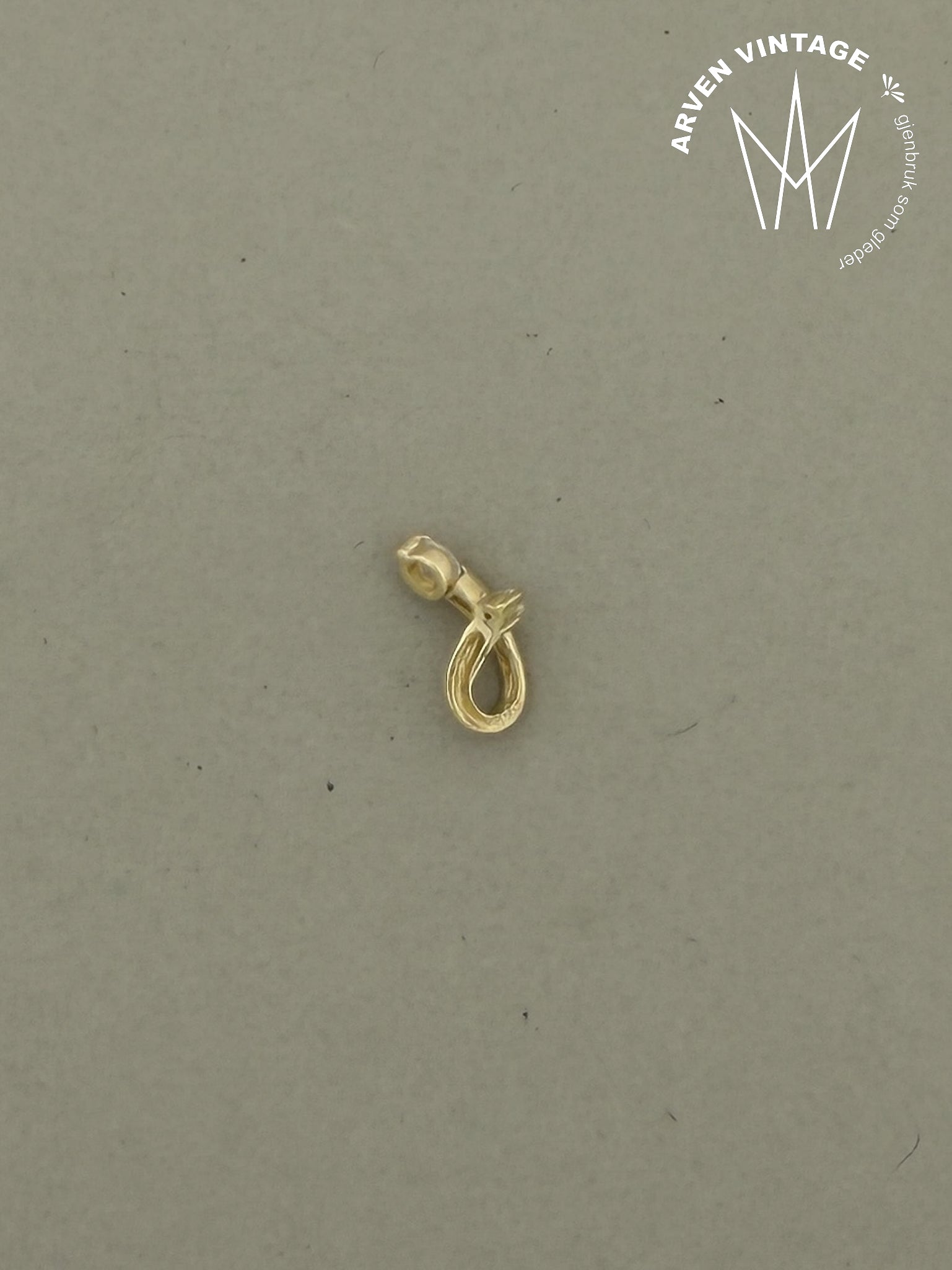 Vintage anheng gult gull