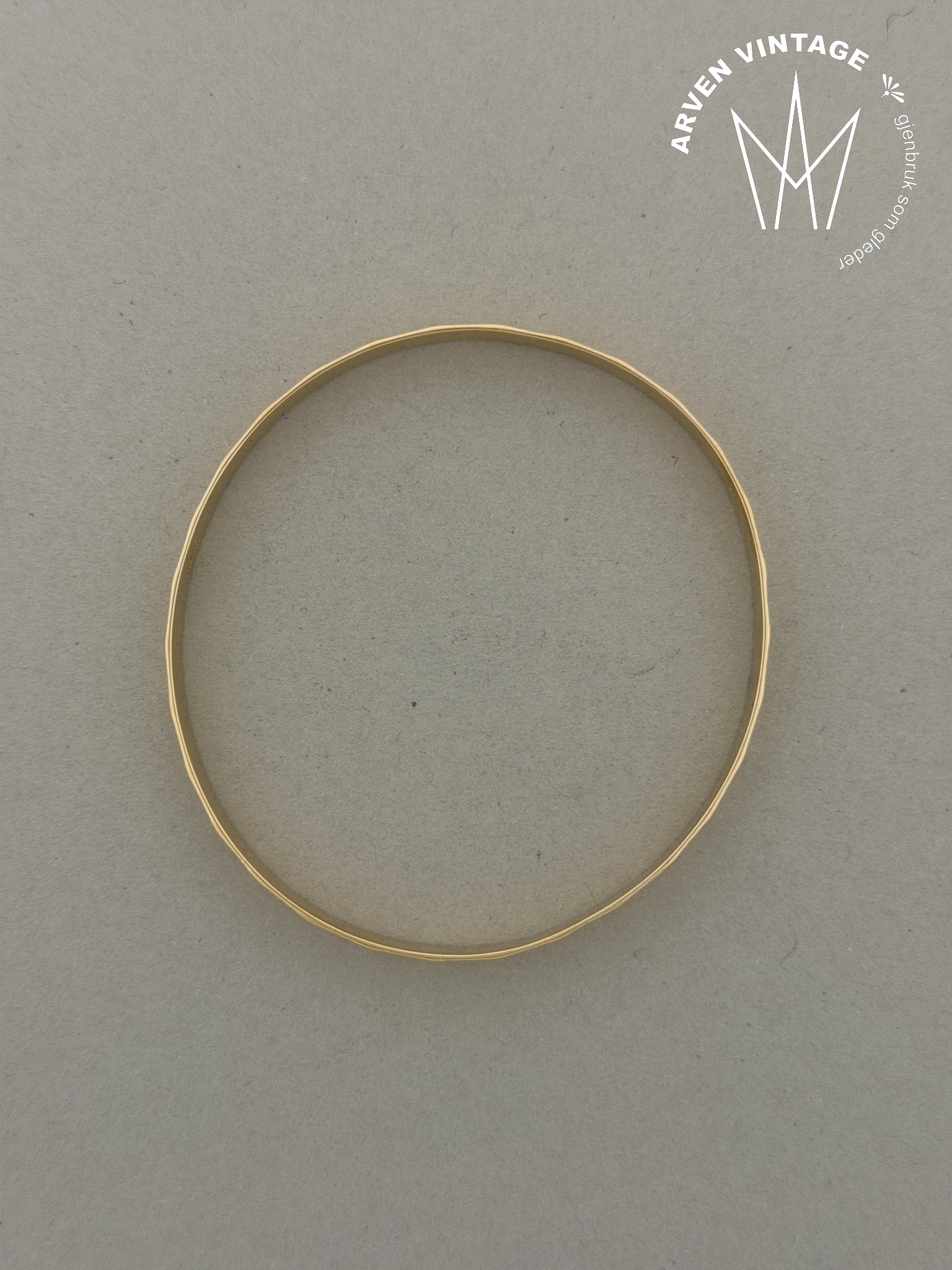 Vintage armring gult gull