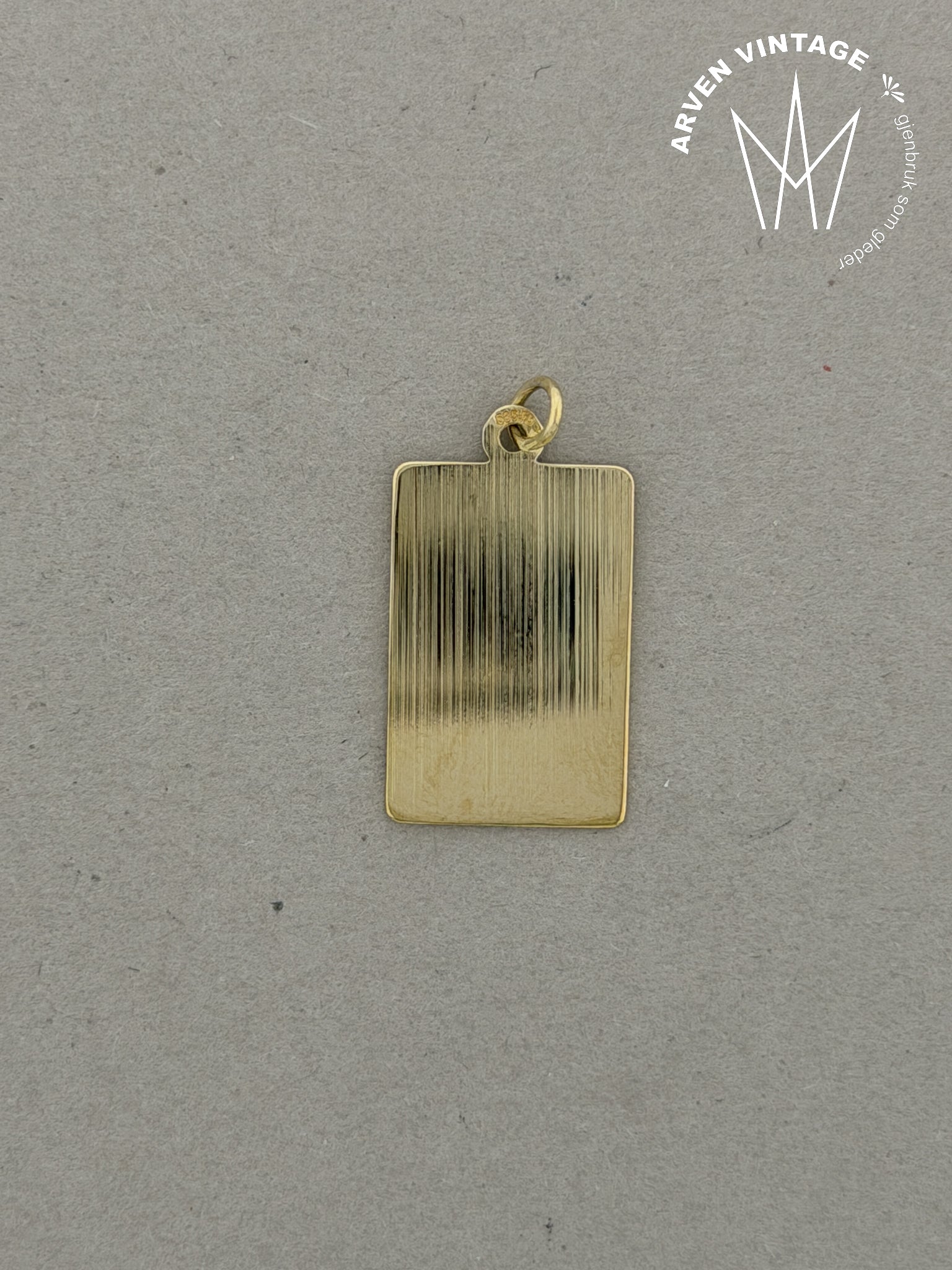 Vintage anheng gult gull