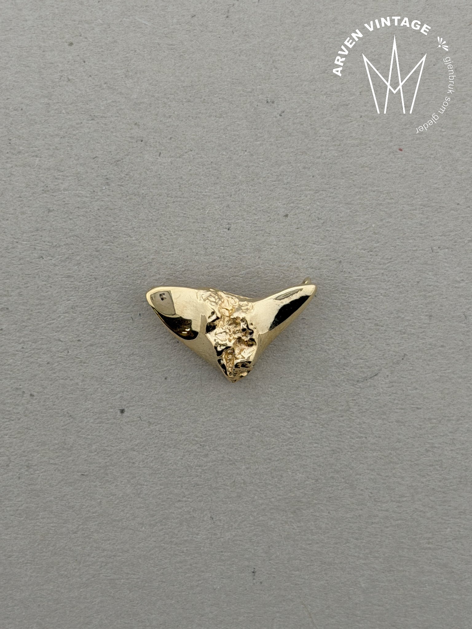 Vintage anheng gult gull