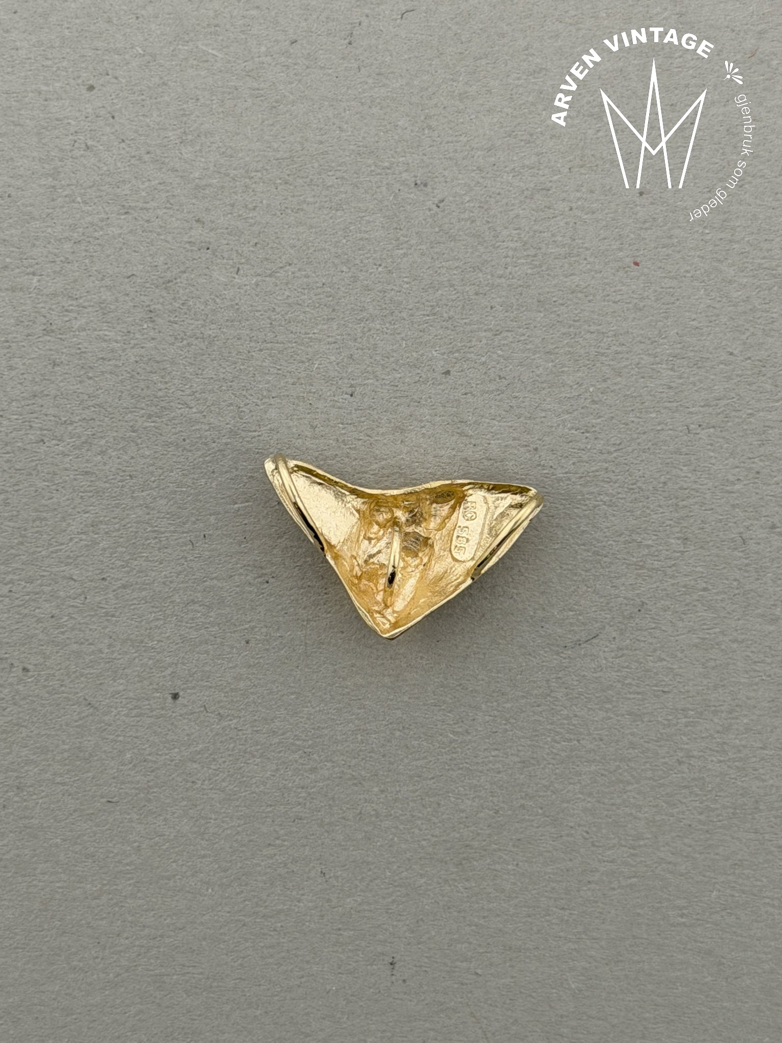 Vintage anheng gult gull