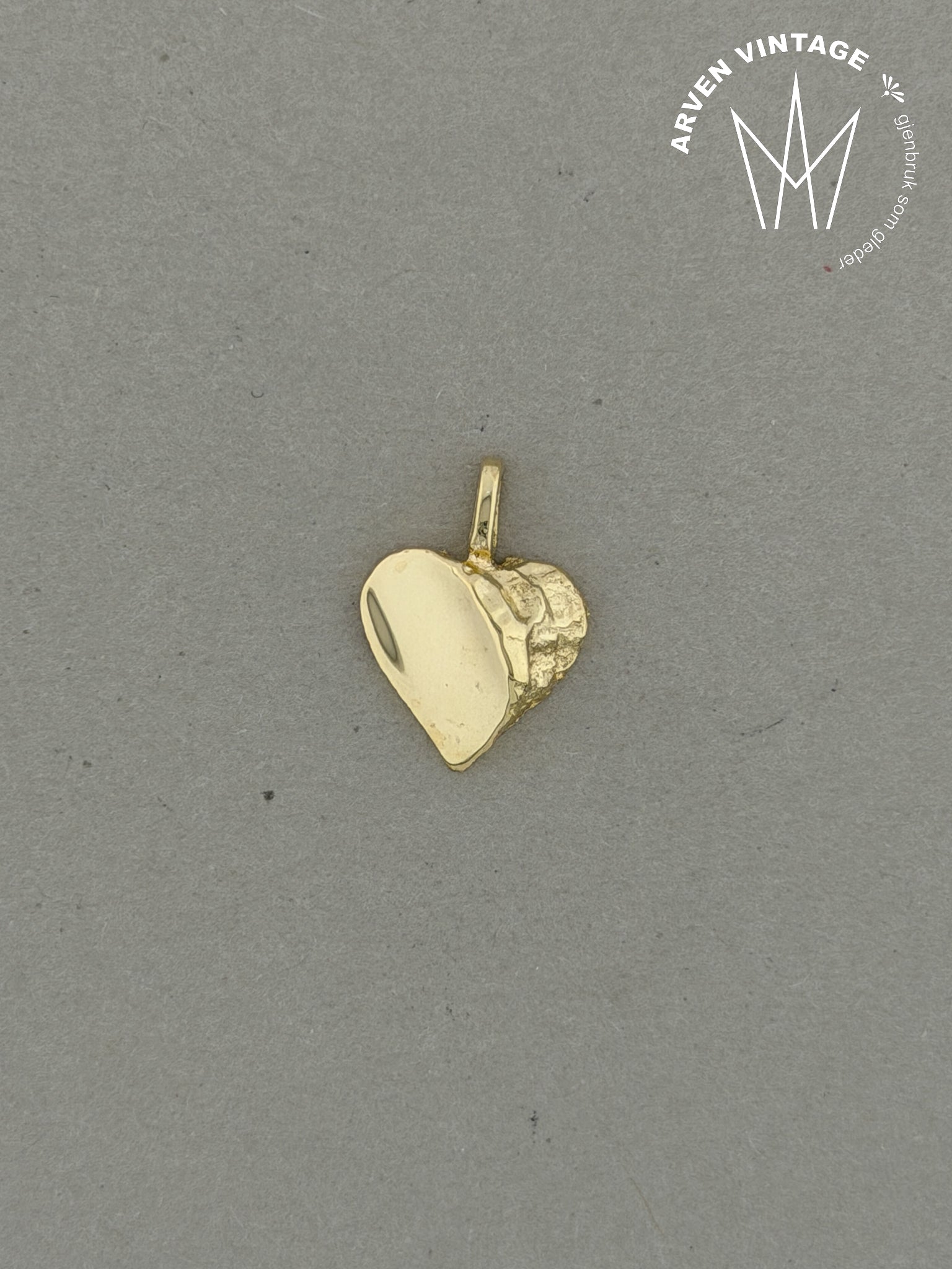 Vintage anheng gult gull