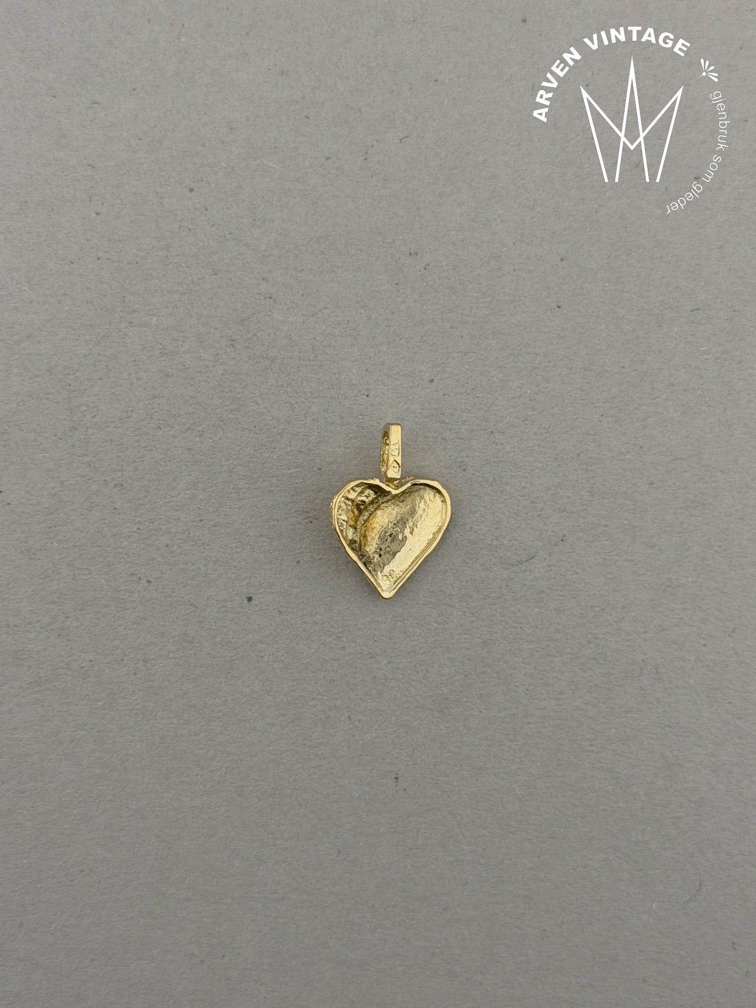 Vintage anheng gult gull