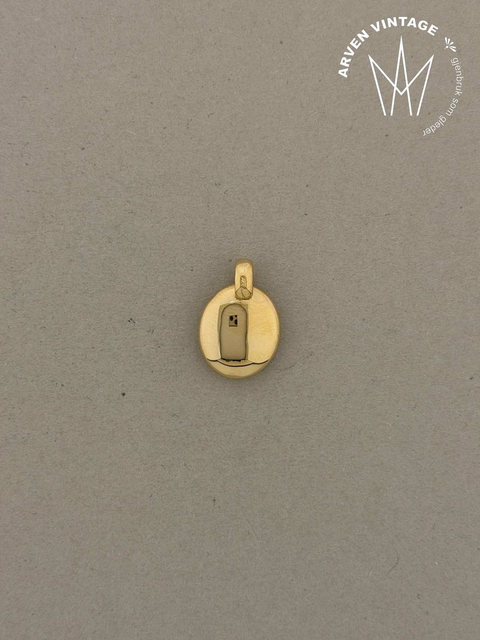 Vintage anheng gult gull 18K