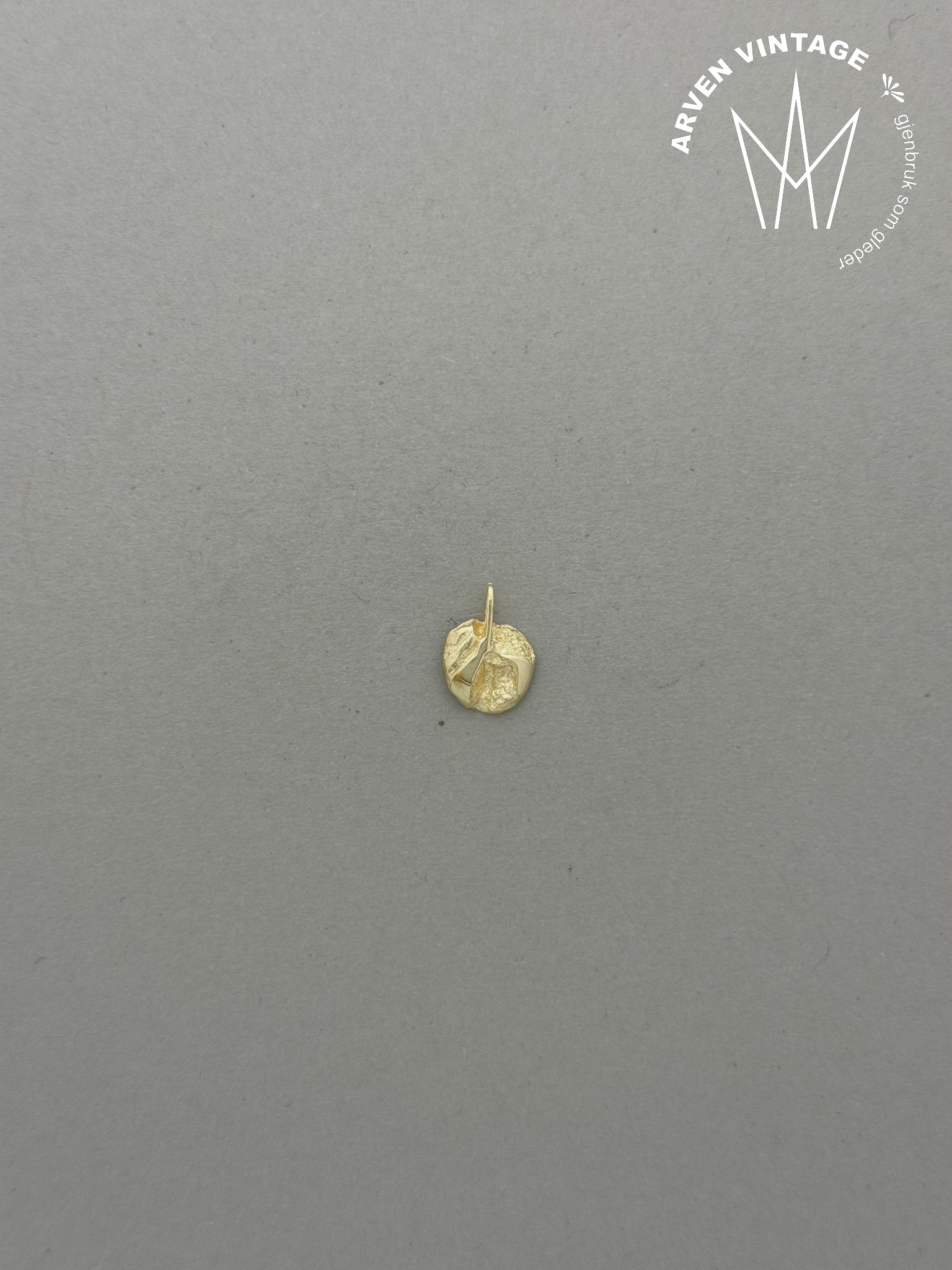 Vintage anheng gult gull