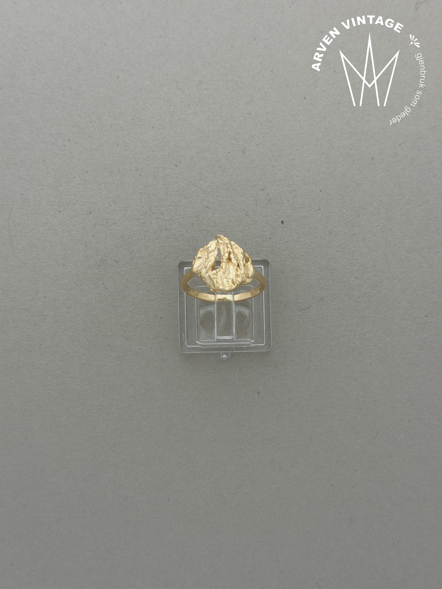 Vintage ring gult gull str52