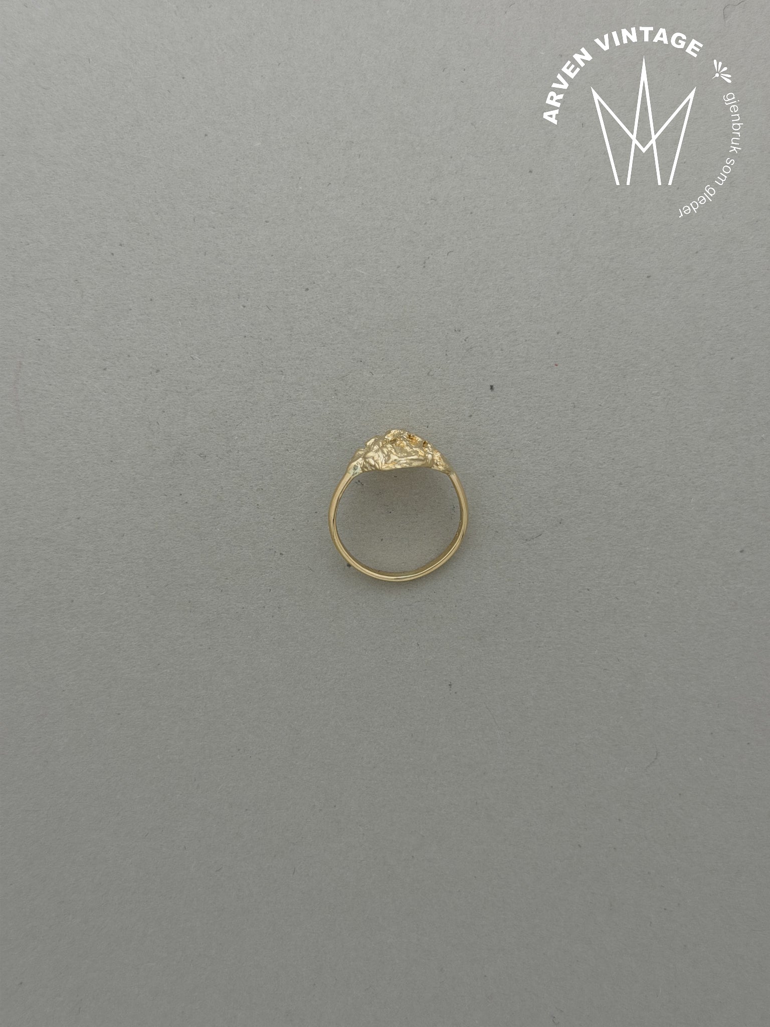 Vintage ring gult gull str53