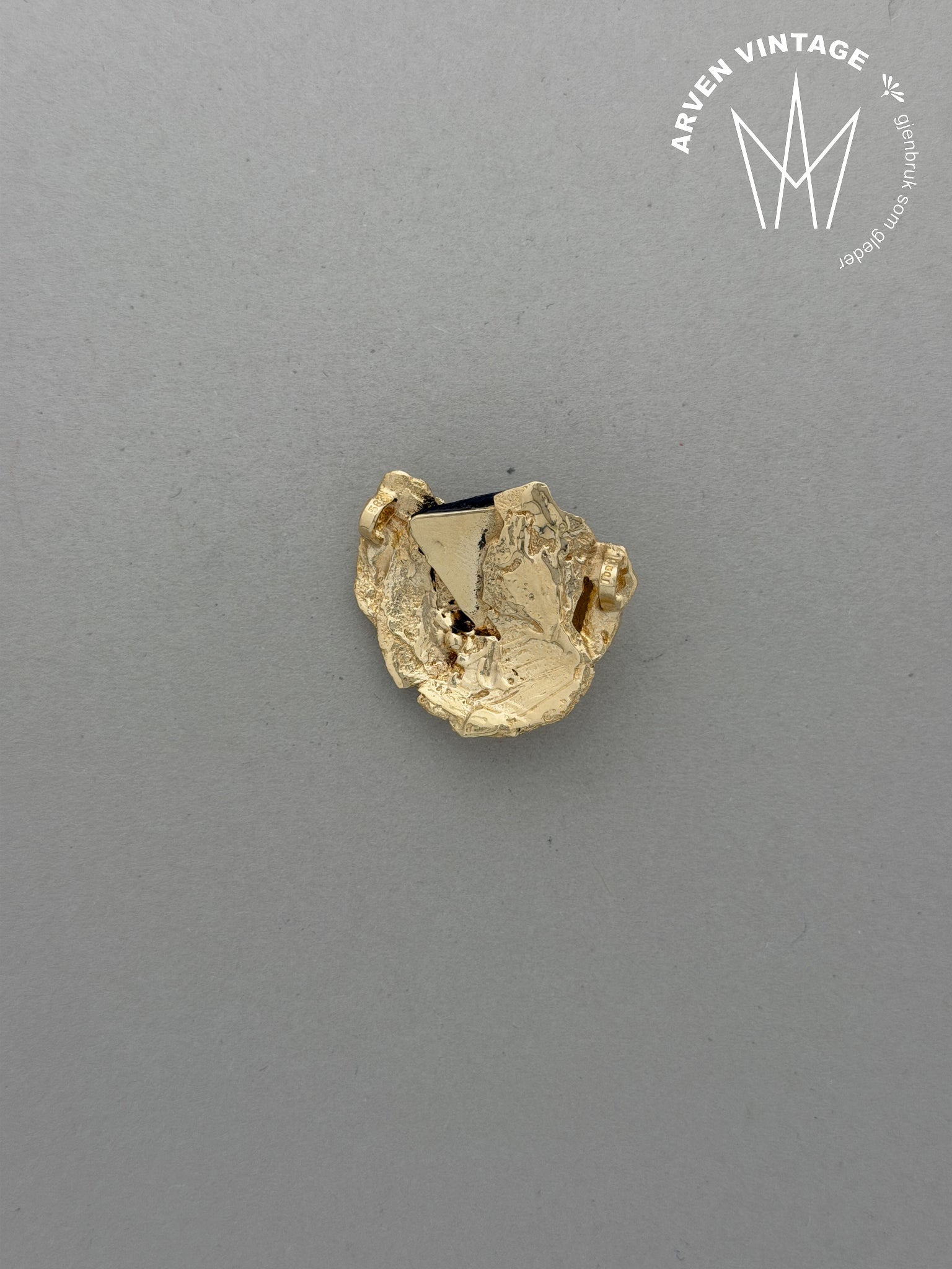 Vintage diamantanheng gult gull