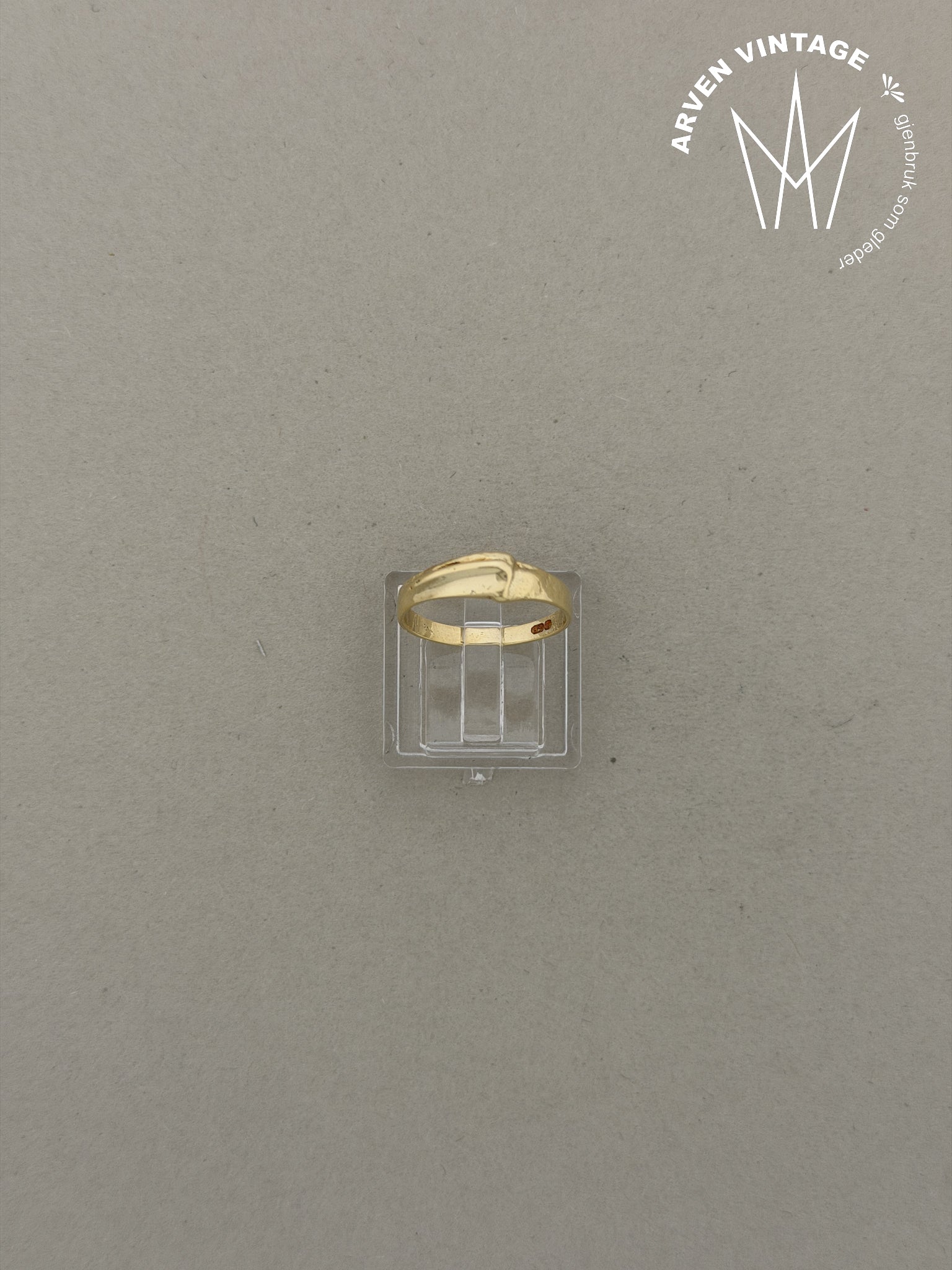 Vintage ring gult gull str52