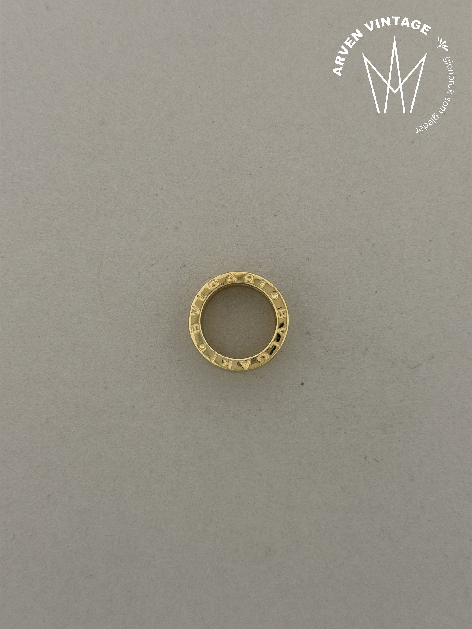 Vintage Bvlgari ring gult gull str50