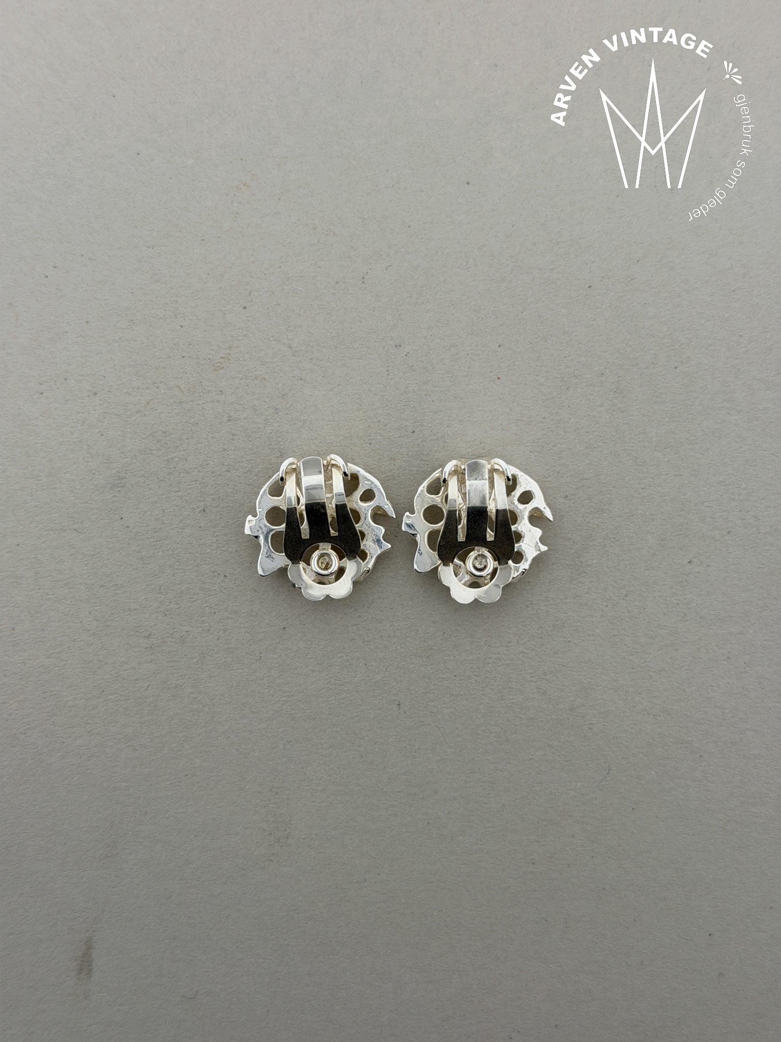 Vintage Juhls sølv ørepynt nr557