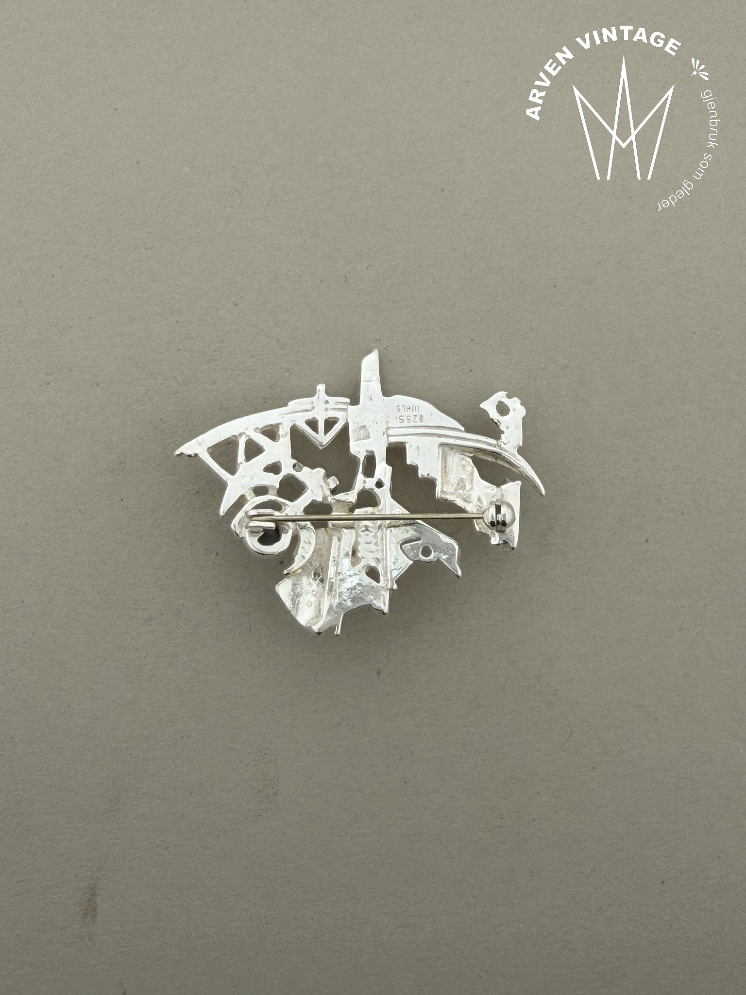 Vintage Juhls sølvbrosje  nr 514
