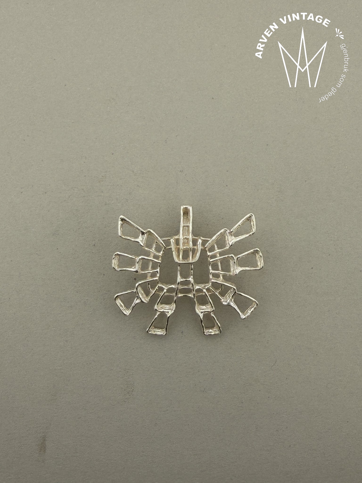 Vintage Else og Paul sølvanheng