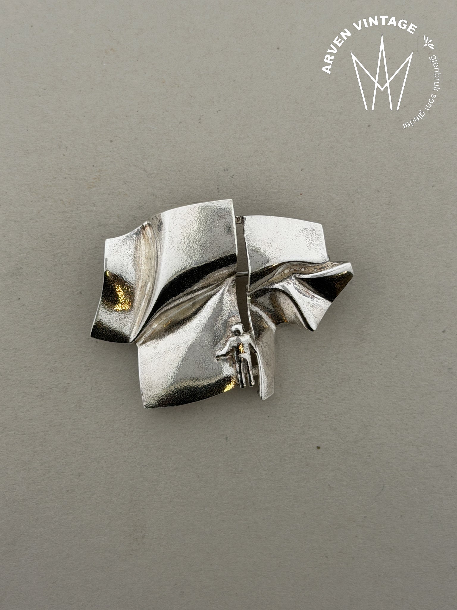 Vintage Lapponia sølvbrosje