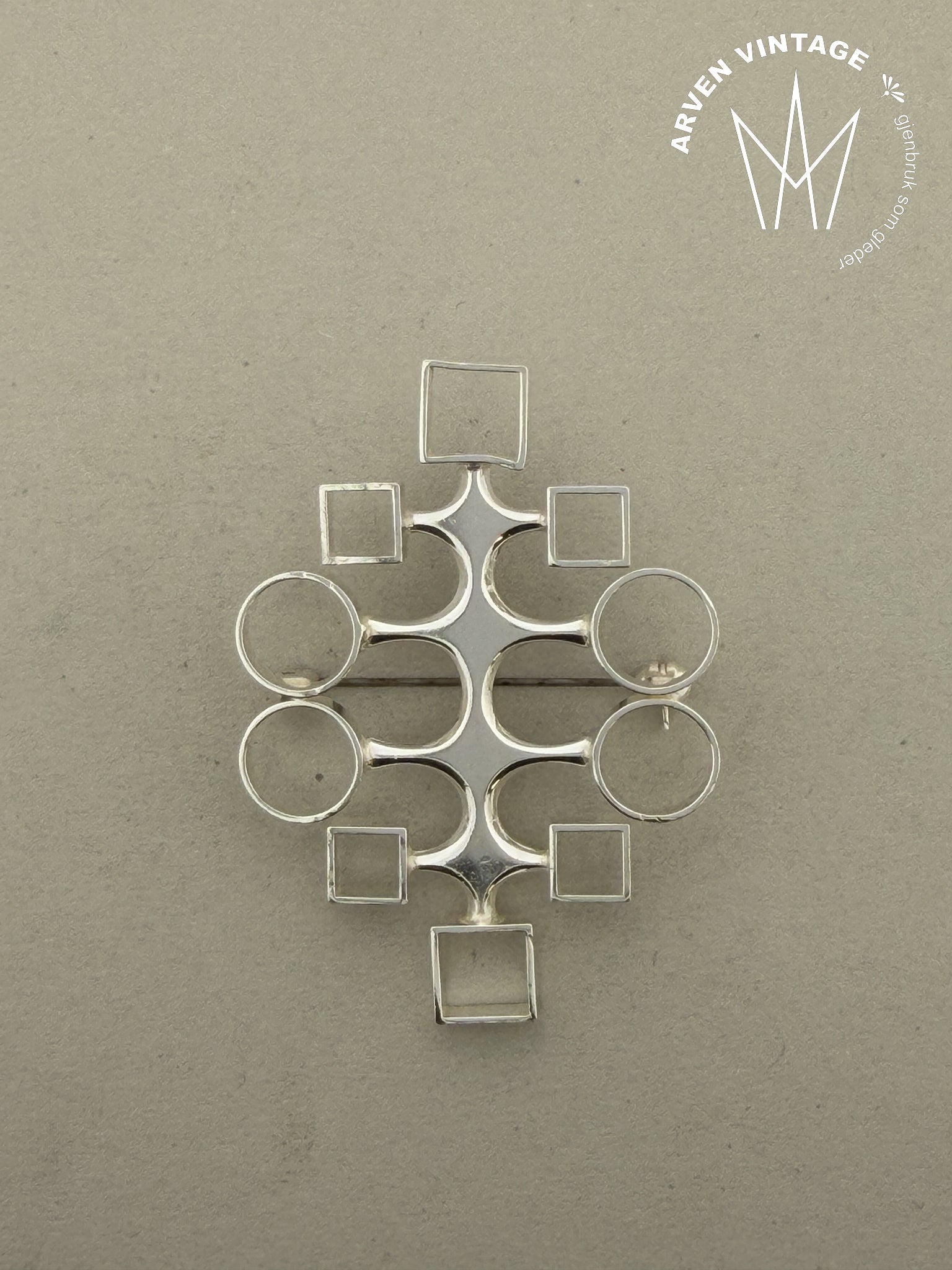 Vintage David-Andersen sølvbrosje