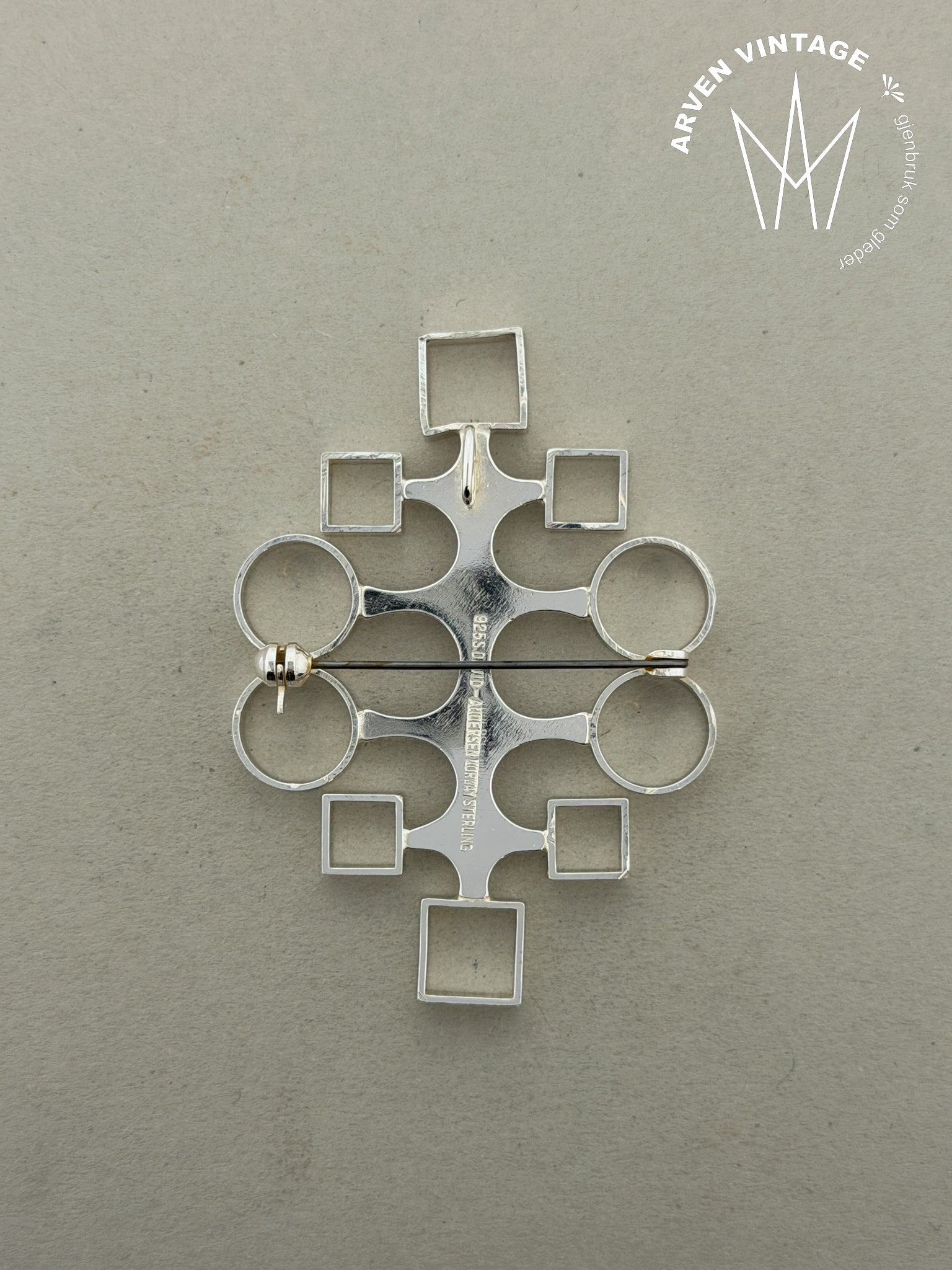 Vintage David-Andersen sølvbrosje