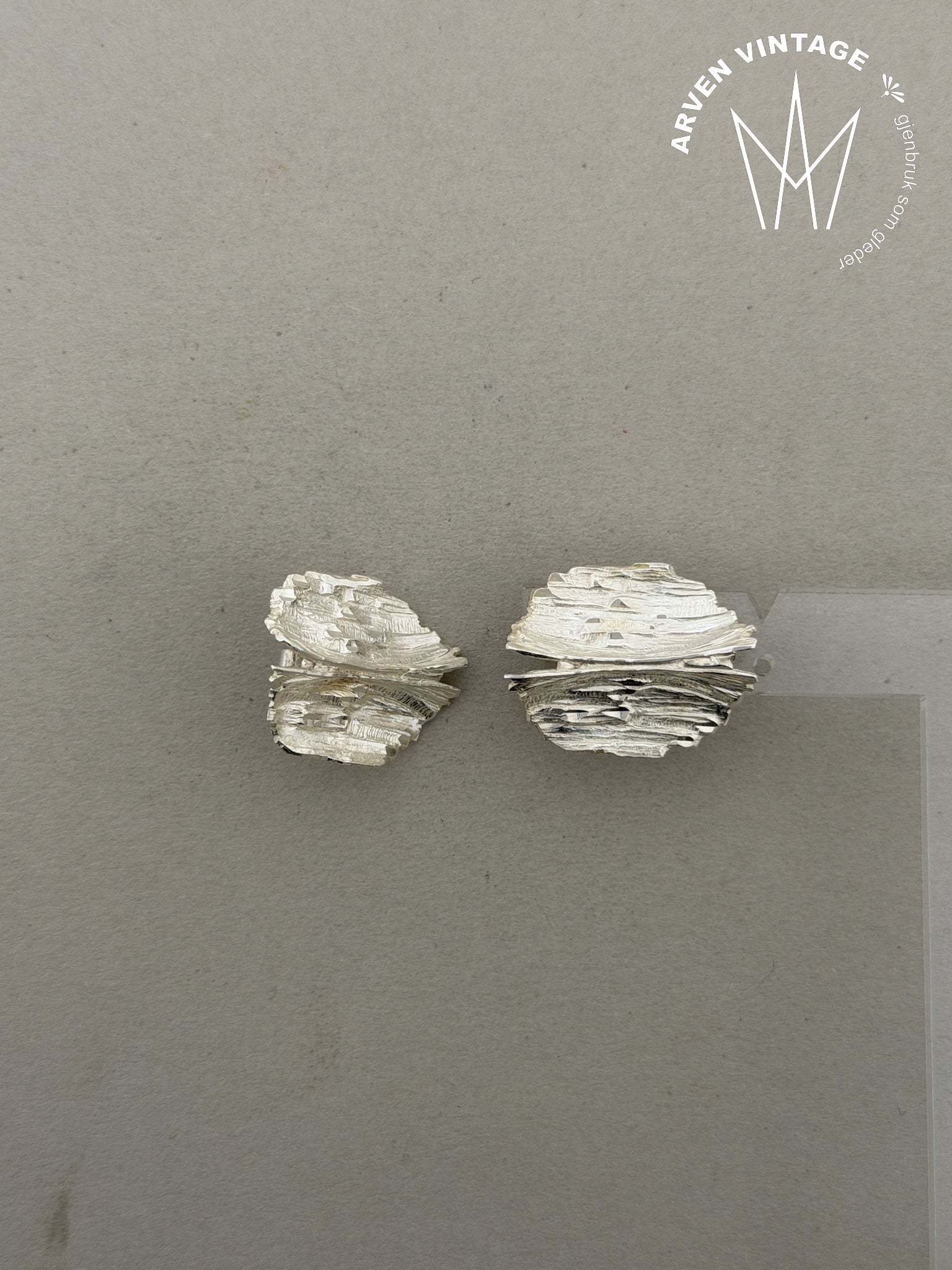 Vintage Gaia  sølv ørepynt