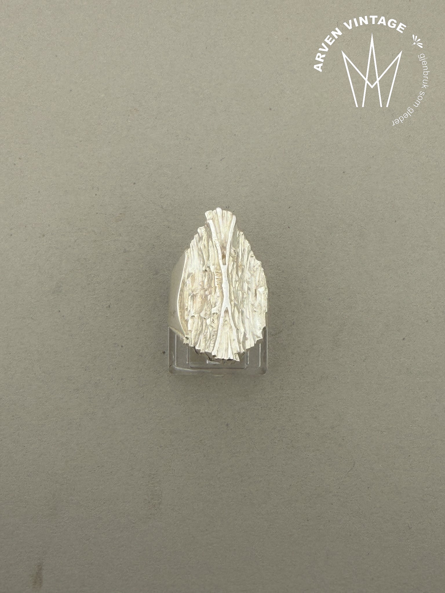 Vintage Gaia  sølv ring str 59