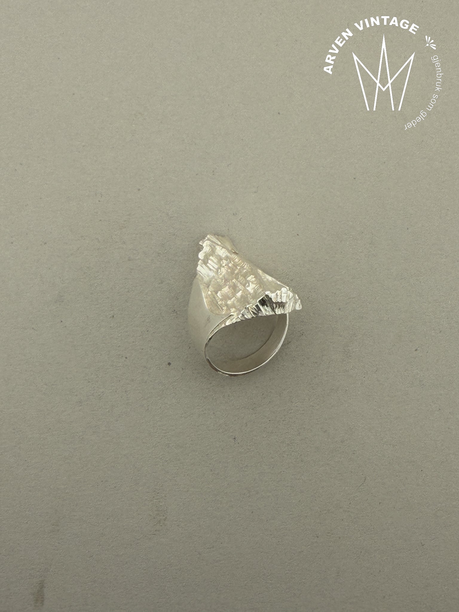 Vintage Gaia  sølv ring str 59