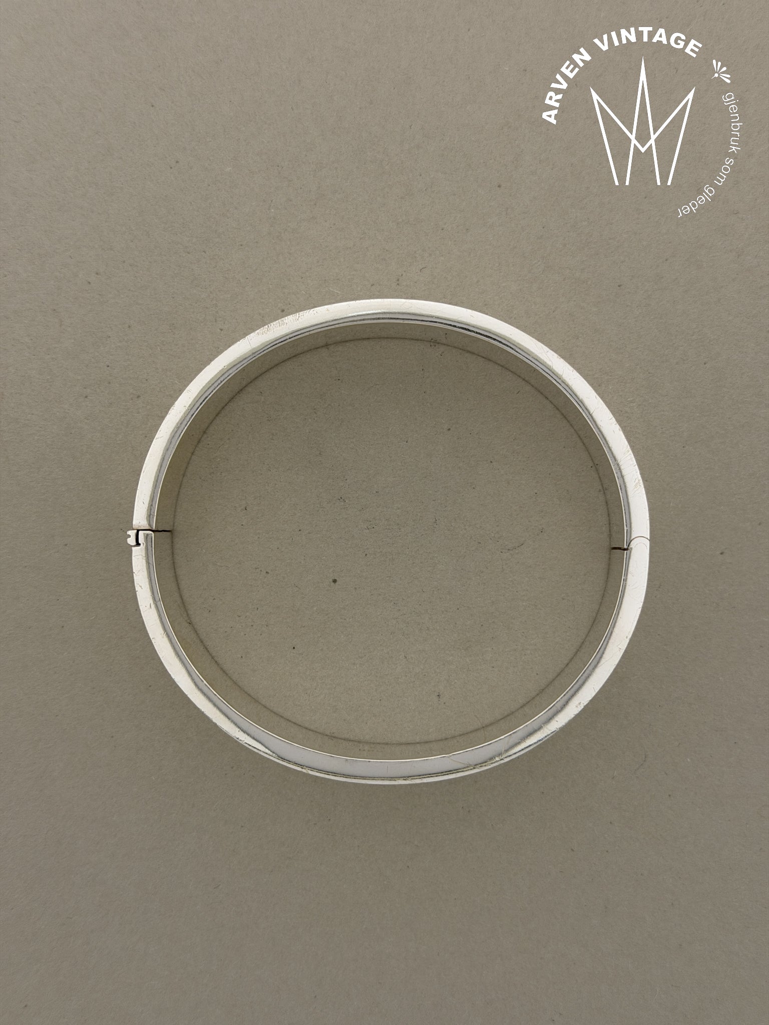 Vintage sølvarmbånd 17cm