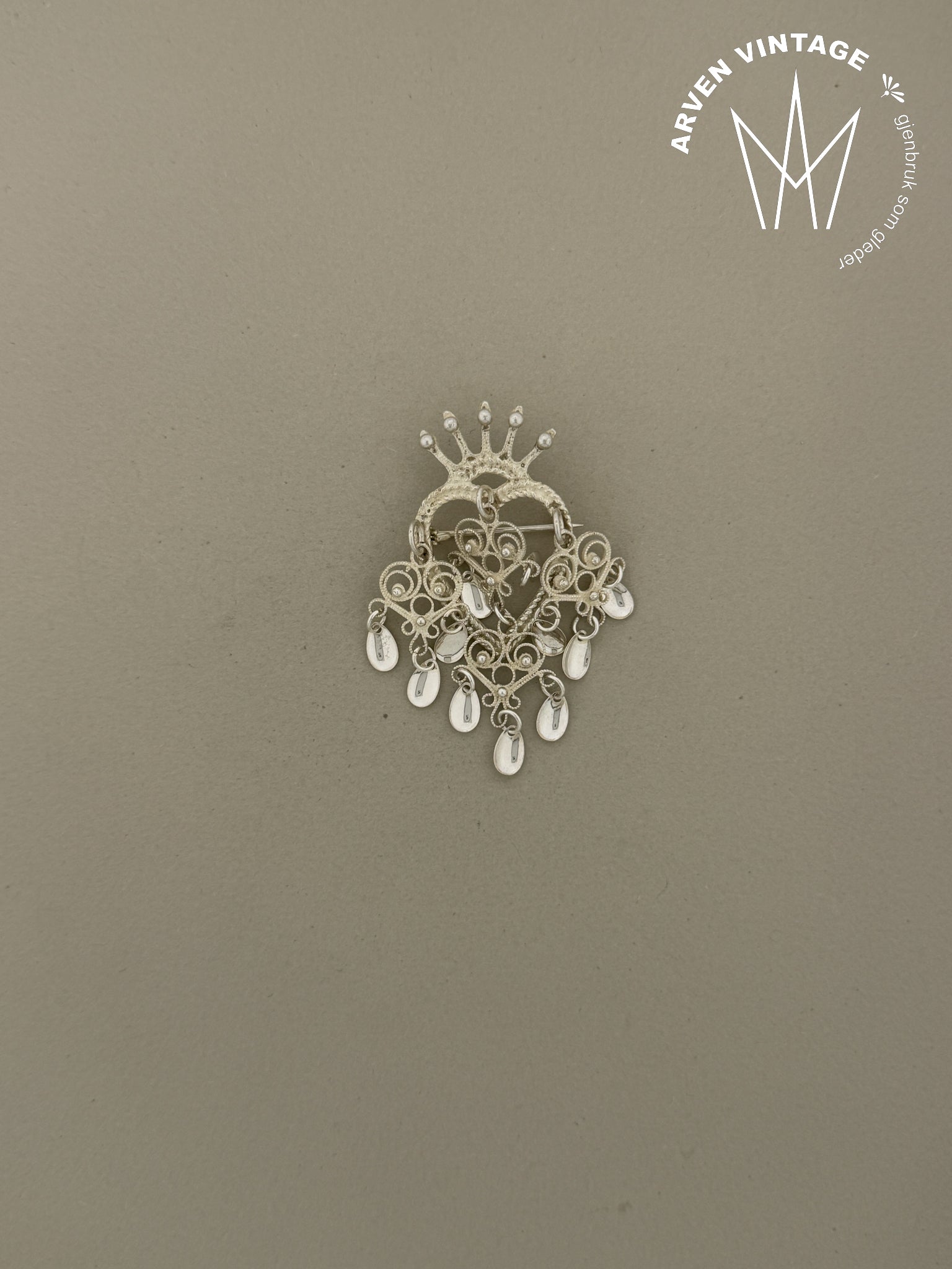 Vintage hjertesølje