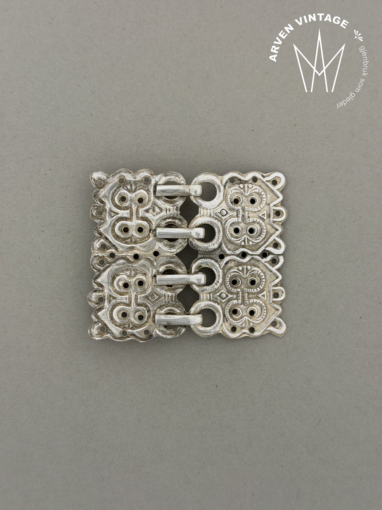 Vintage sølv beltespenne