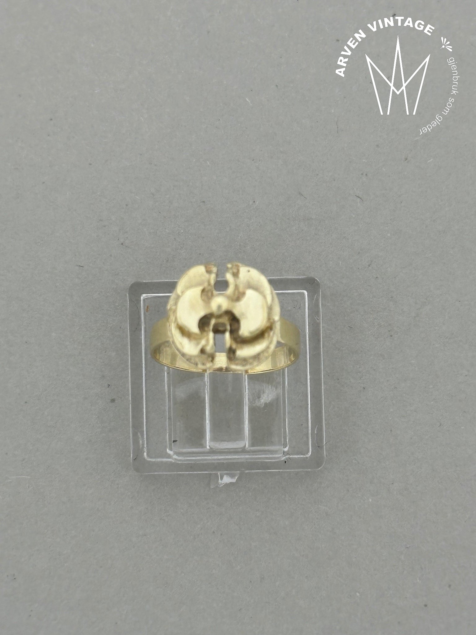 Vintage ring gult gull str47