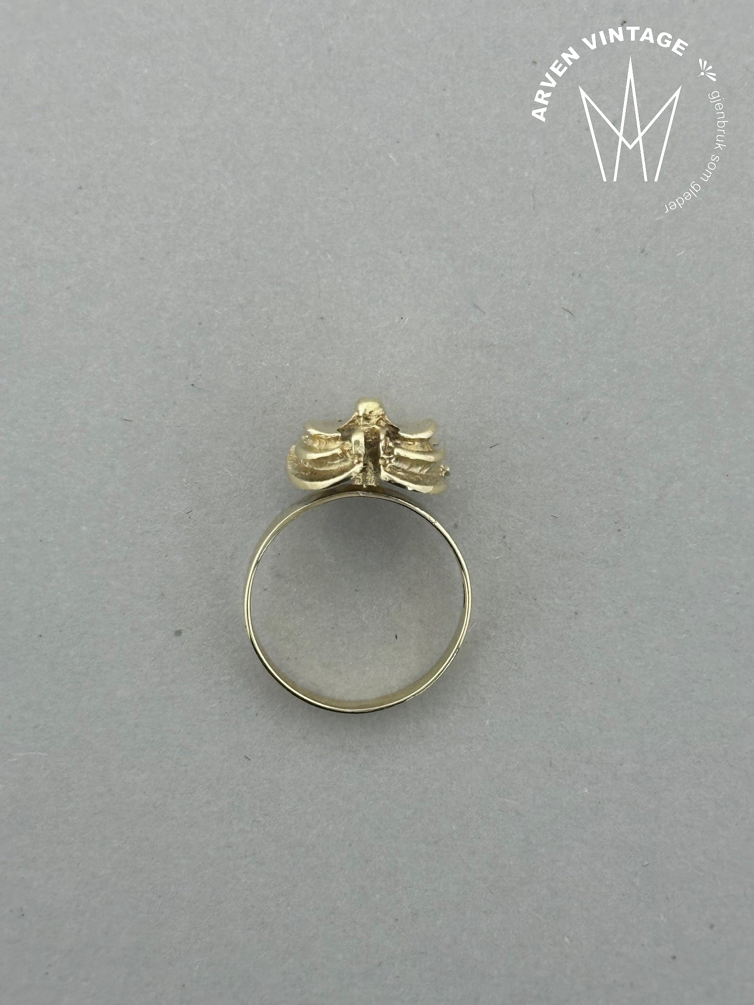 Vintage ring gult gull str47
