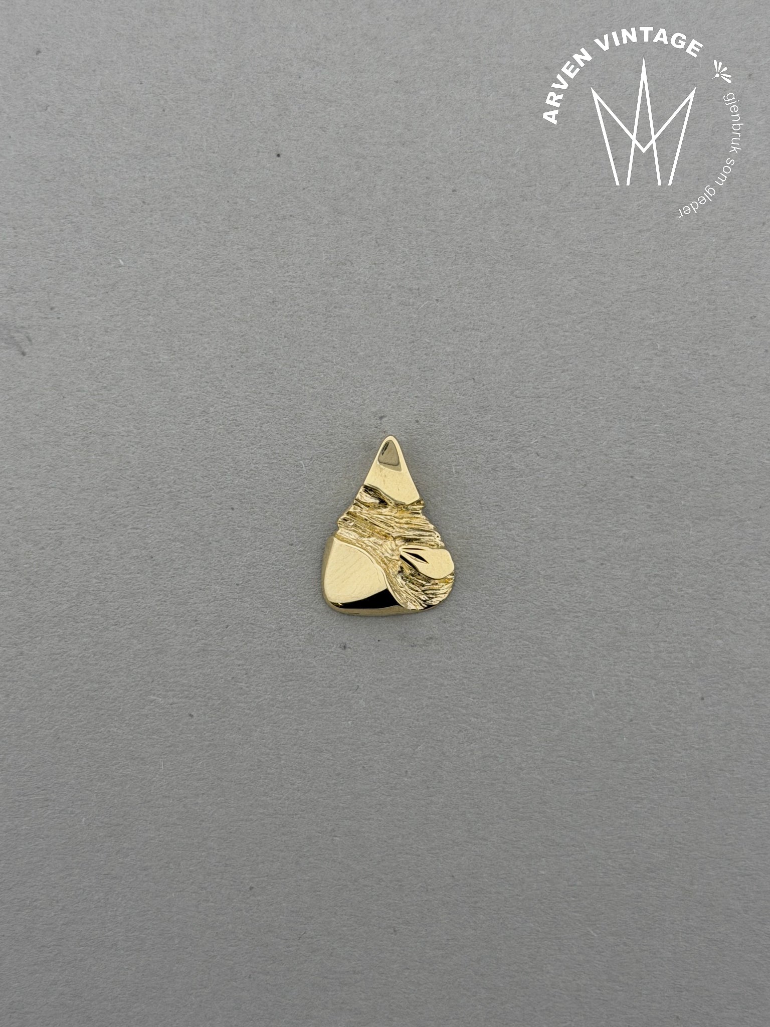 Vintage anheng gult gull